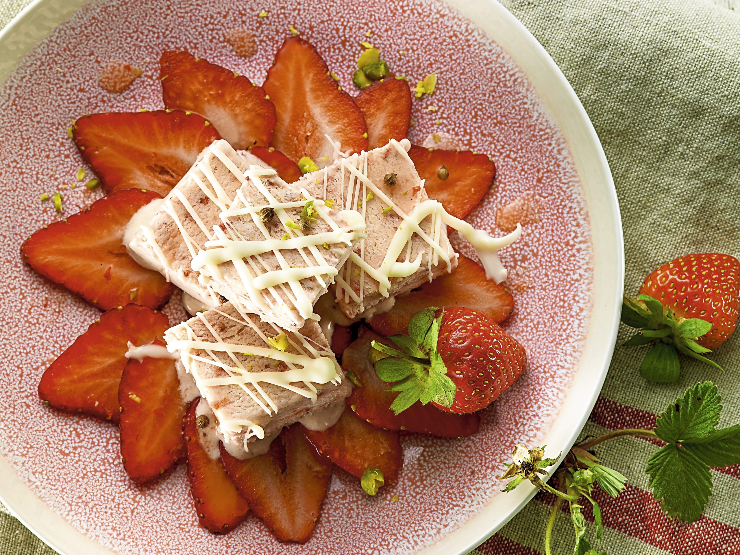 Parfait fraise-coriandre