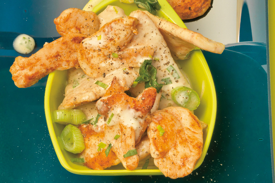 Emincé de poulet aux herbes
