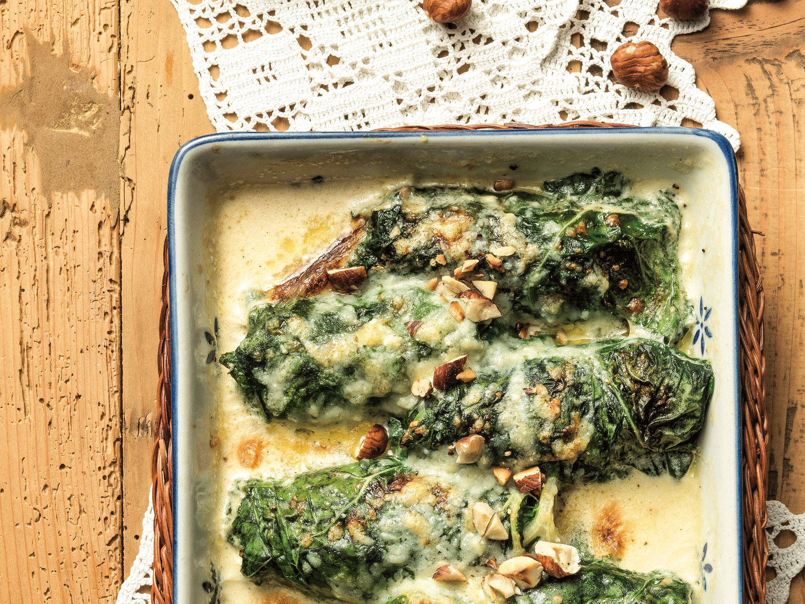 Paupiettes de côtes de bettes aux noisettes
