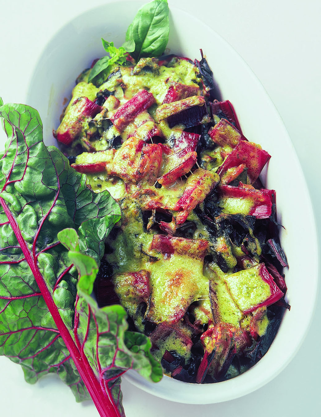 Gratin de bettes au pesto