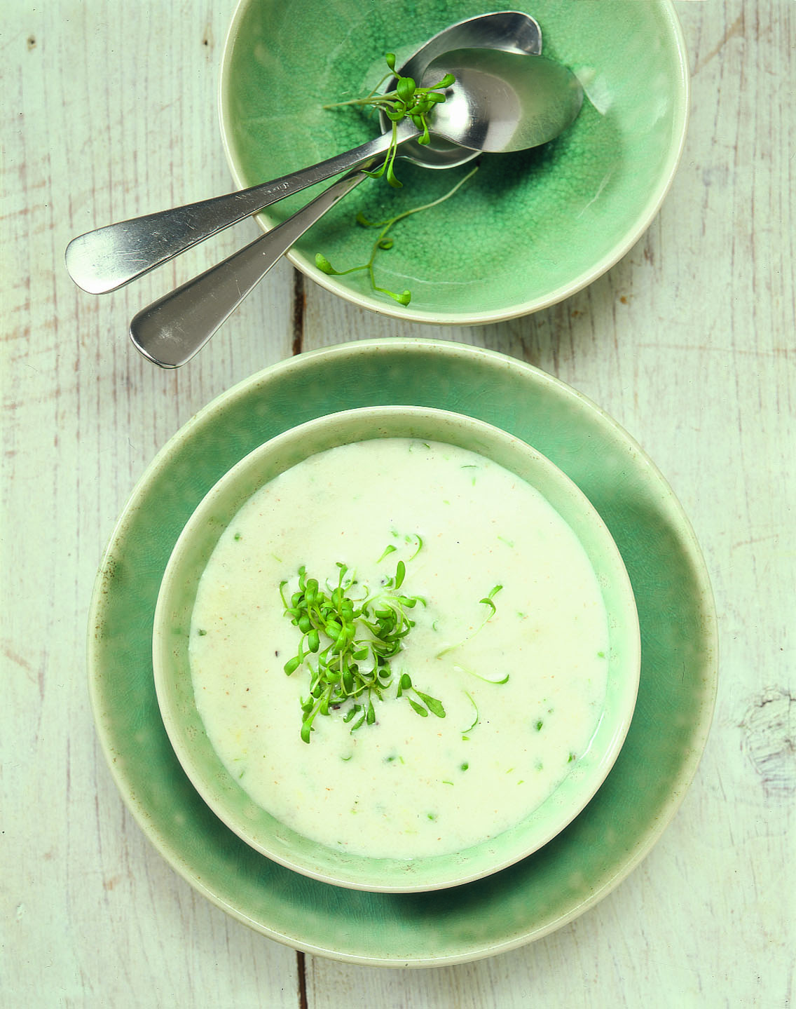Velouté de semoule au cresson