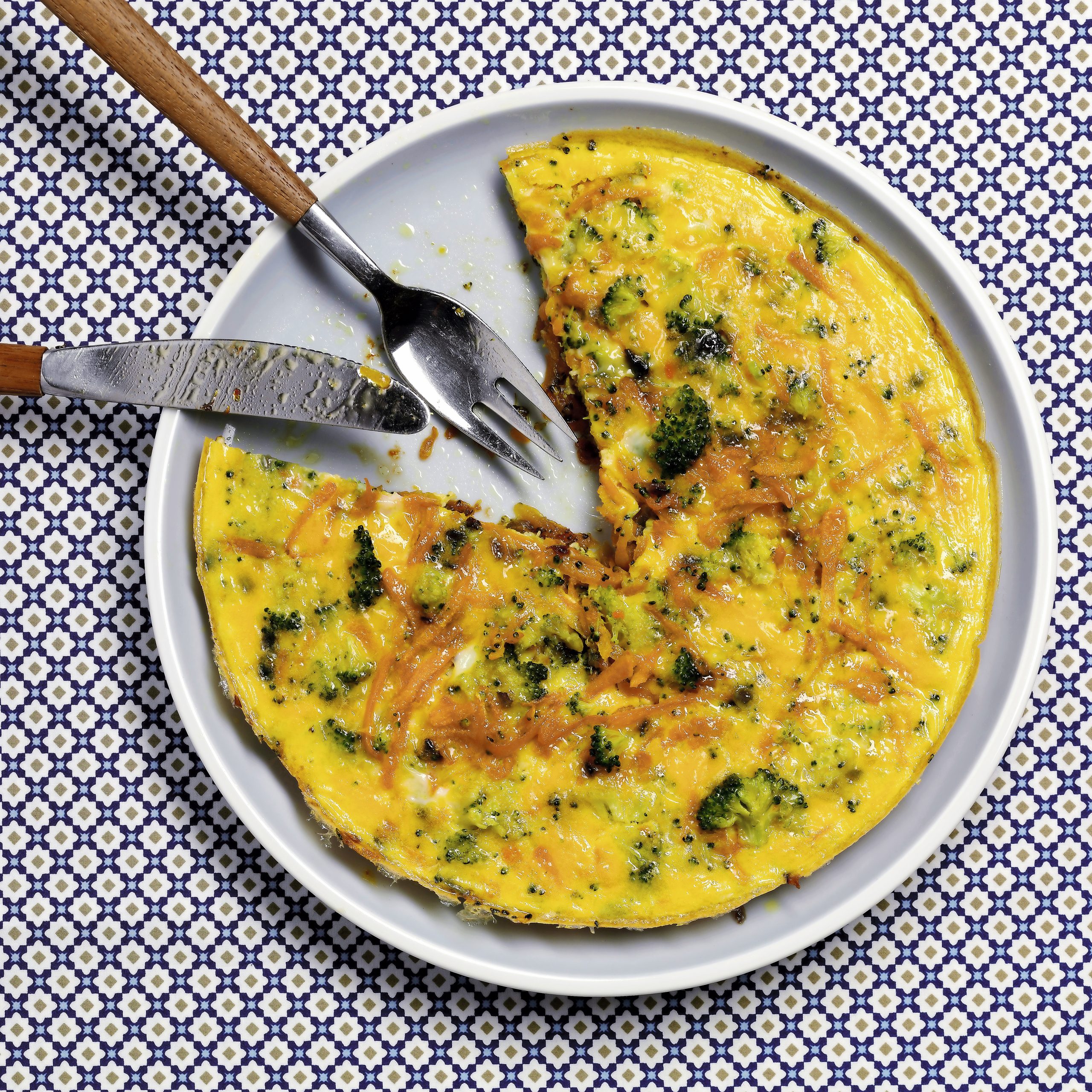 Tortilla courge-brocoli