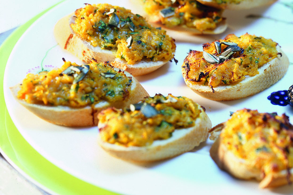 Kürbis-Crostini