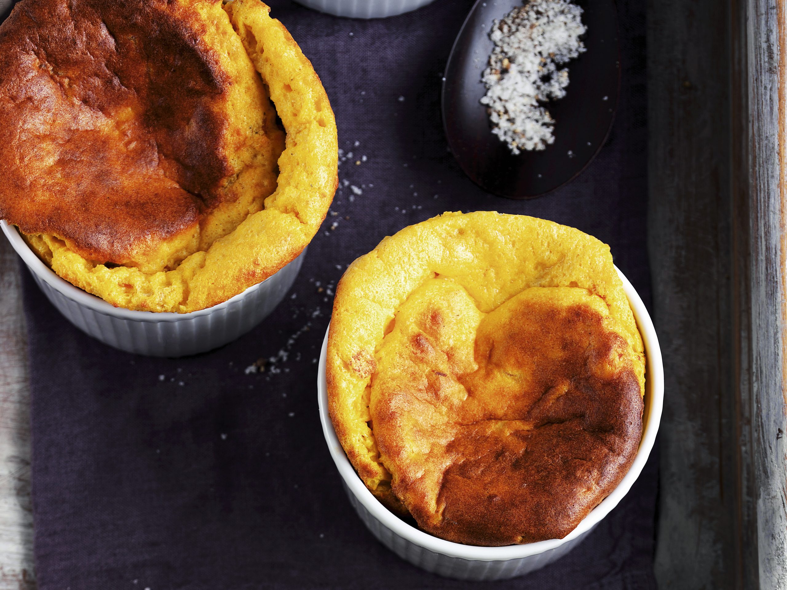 Soufflé courge-jambon