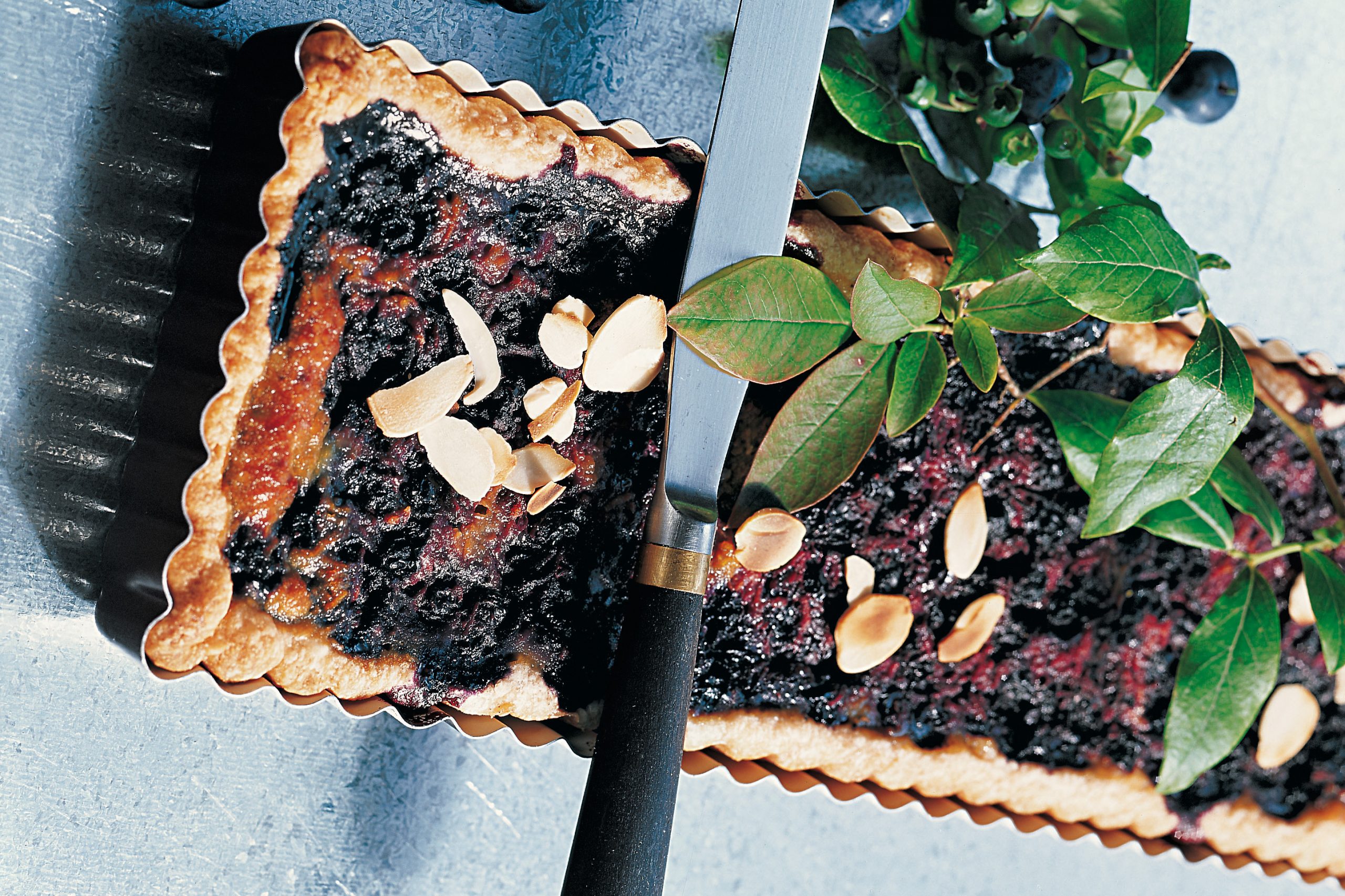 Tarte à la courge et aux myrtilles