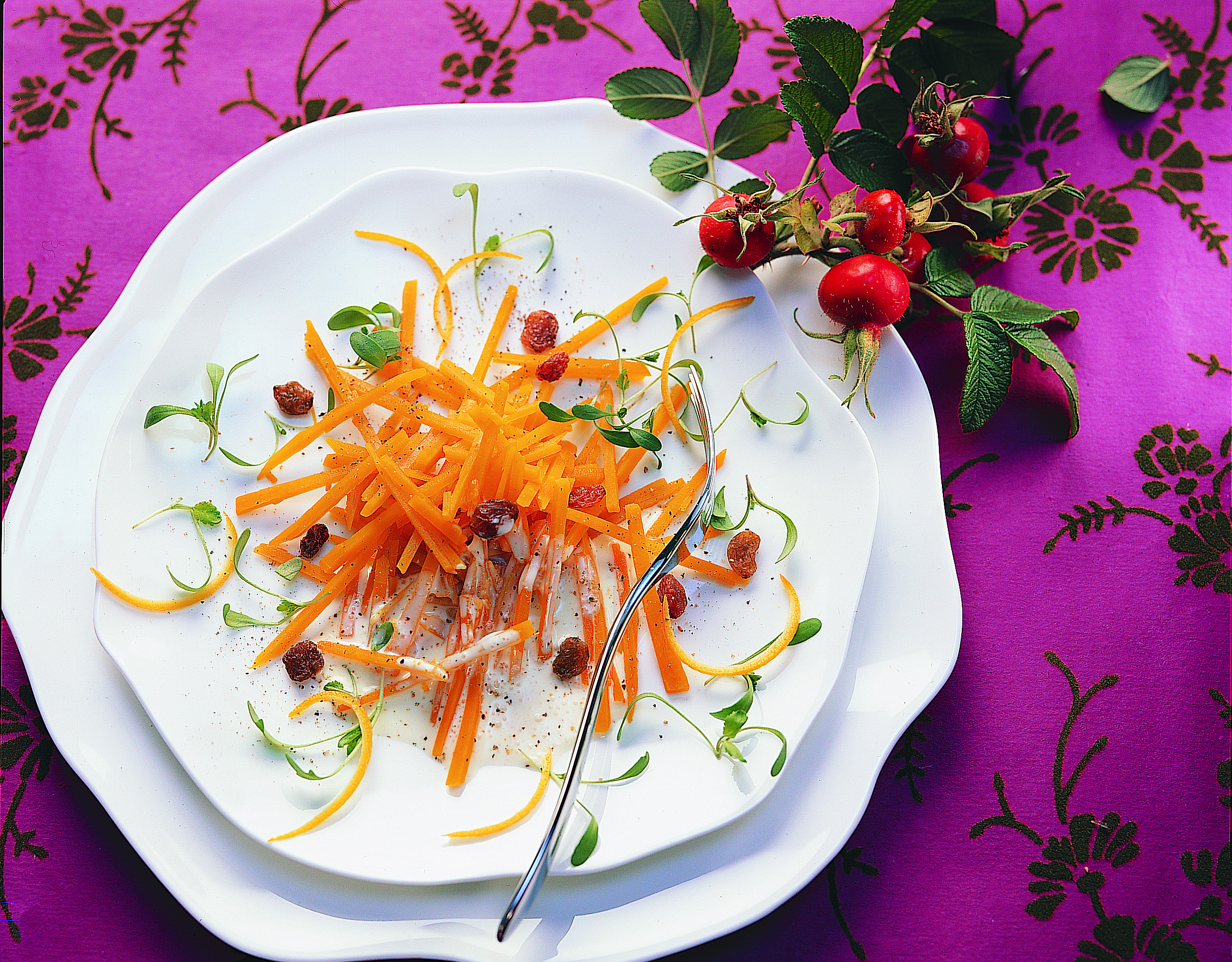 Kürbissalat an Orangensauce