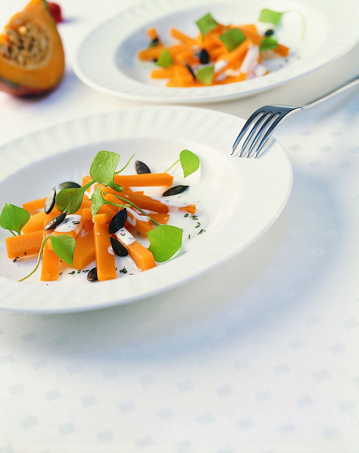 Kürbissalat mit Rosmarin und Honig