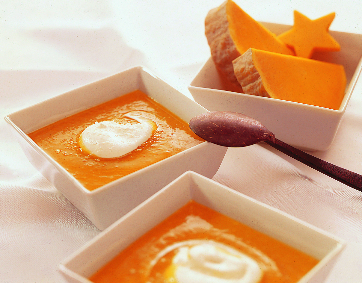 Velouté de courge à la noix de coco