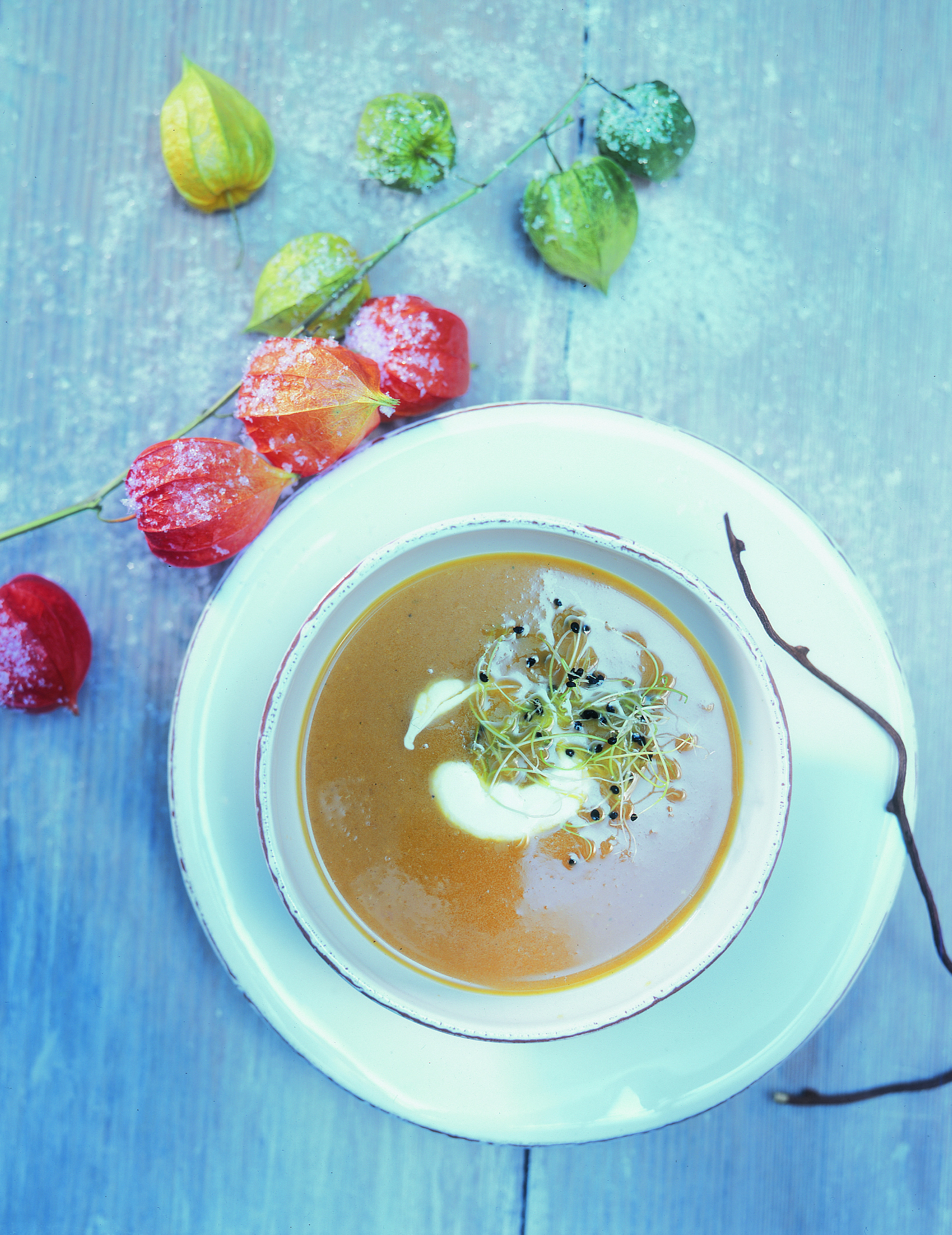 Kurbissuppe Mit Zwiebelsprossen Rezept Swissmilk