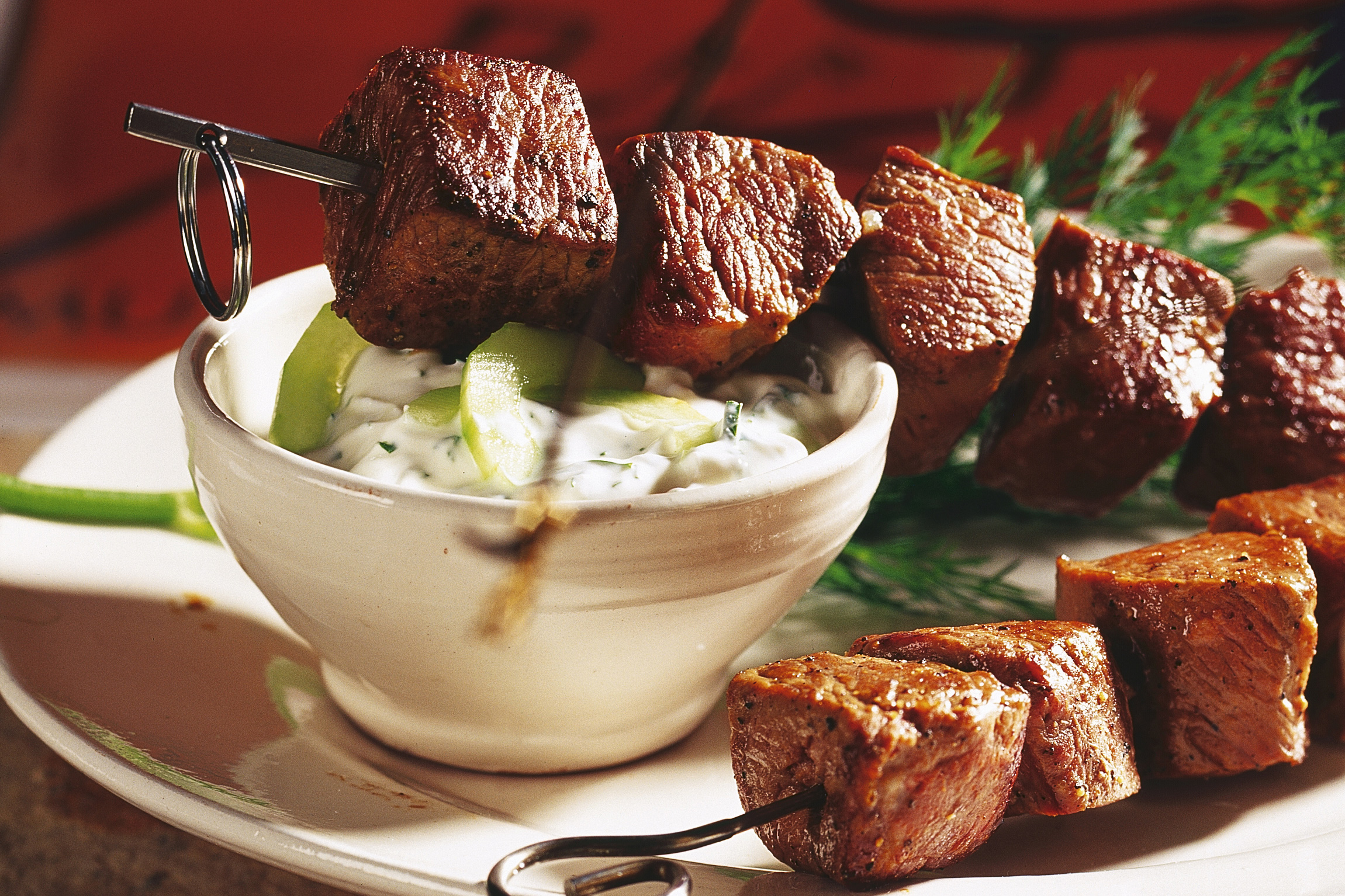 Lammspiesse mit Tzatziki