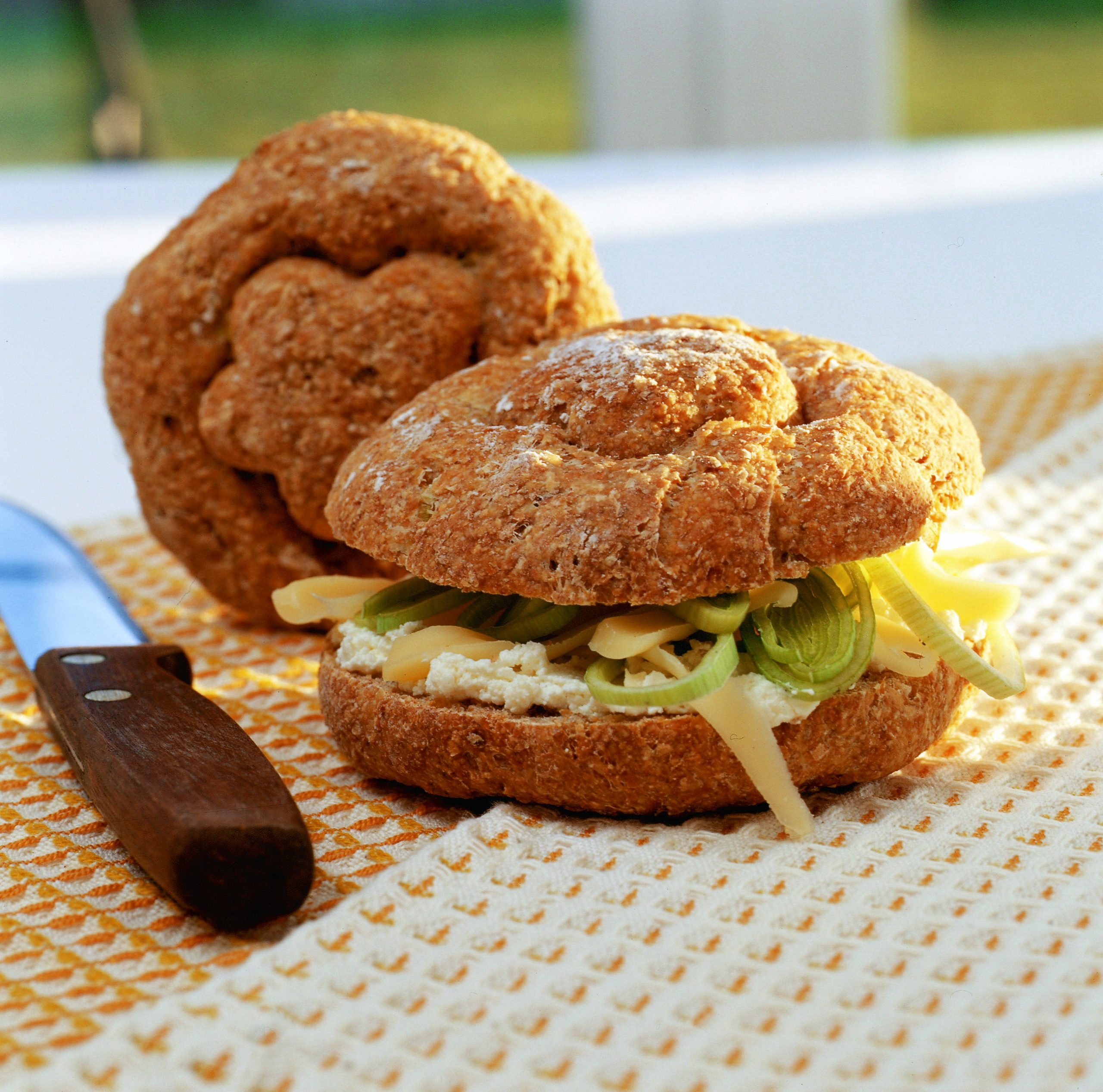 Sandwich au poireau et au fromage