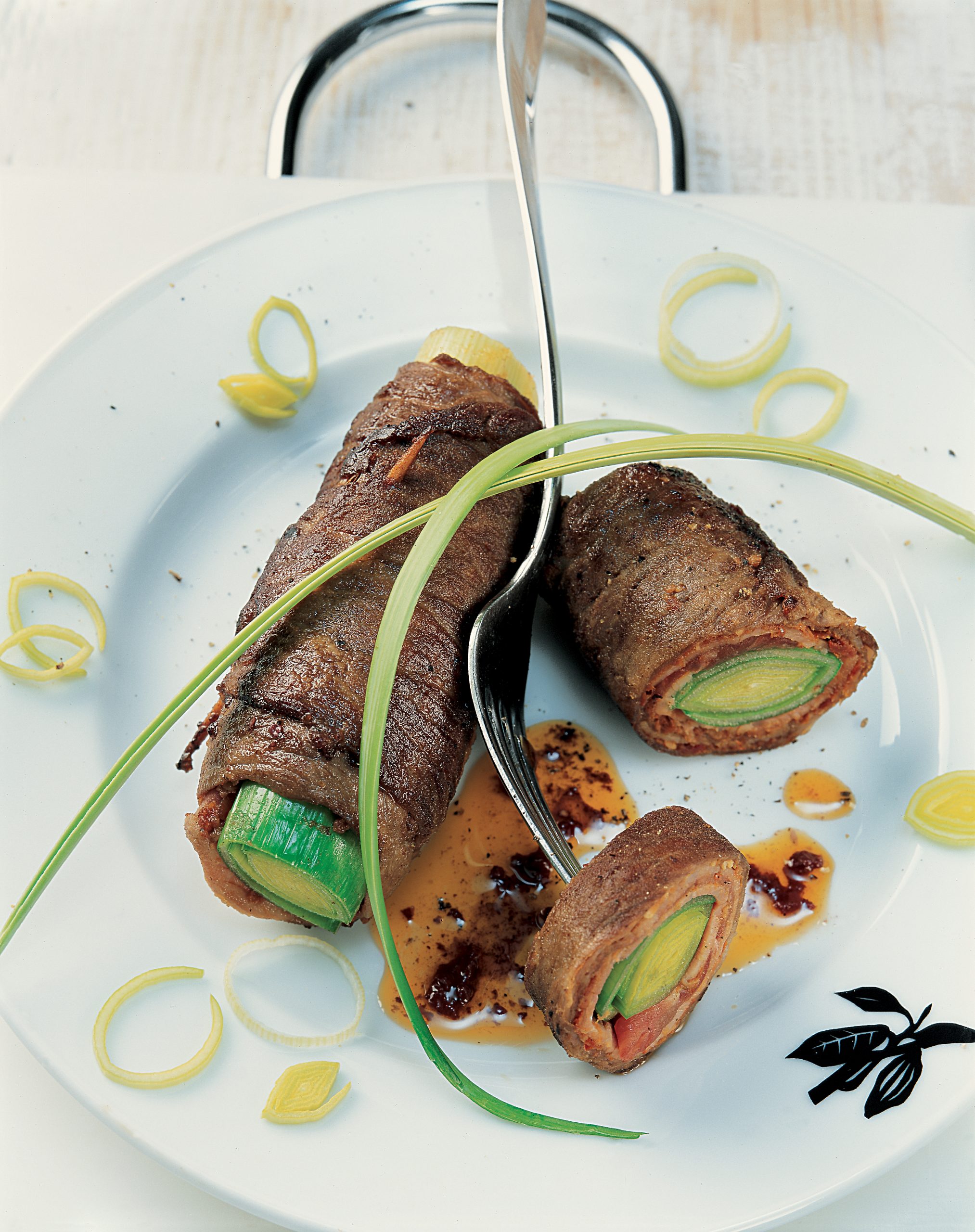 Fricandeaux de boeuf au poireau