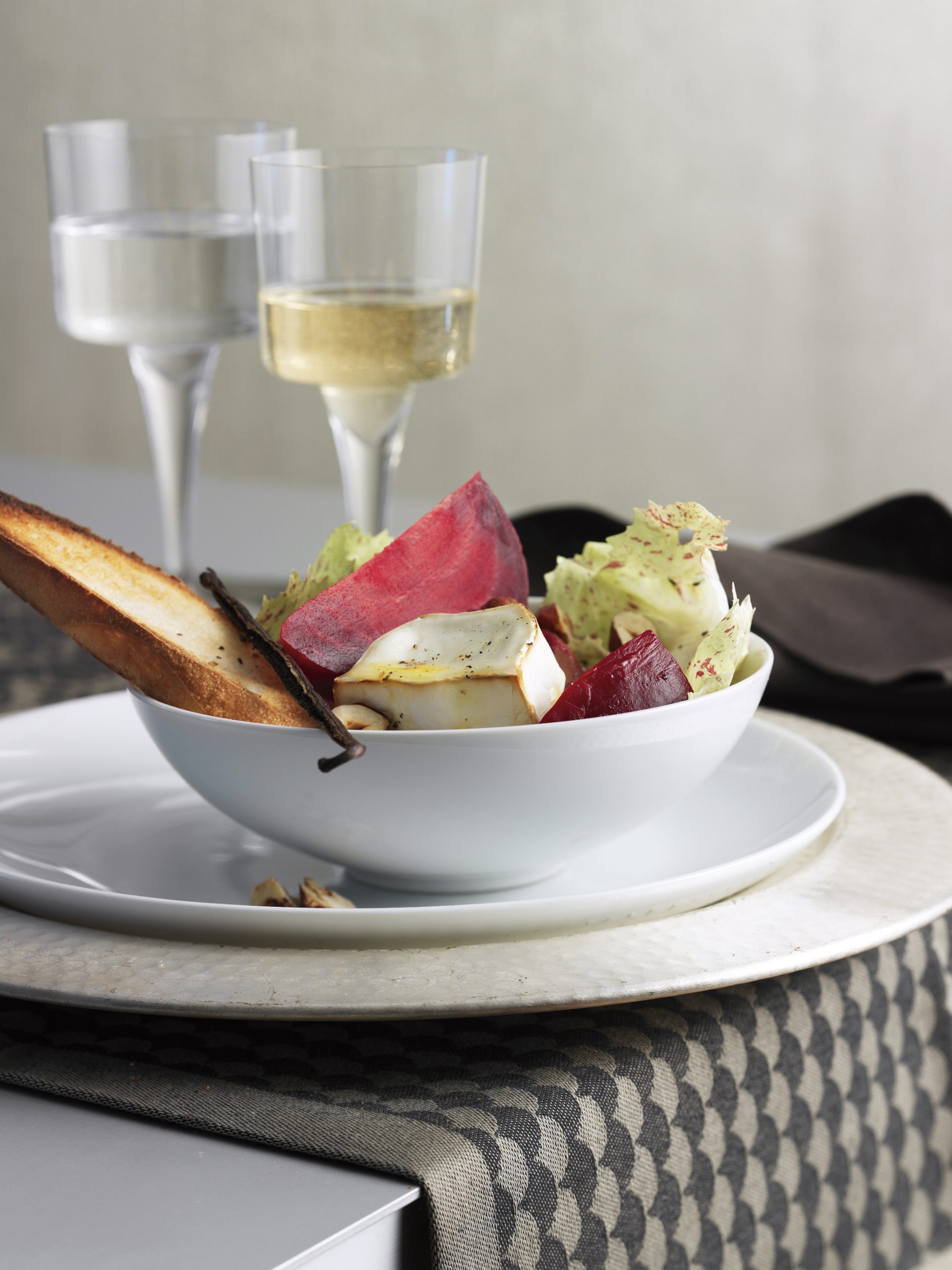 Betteraves tièdes sauce vanille-agrumes