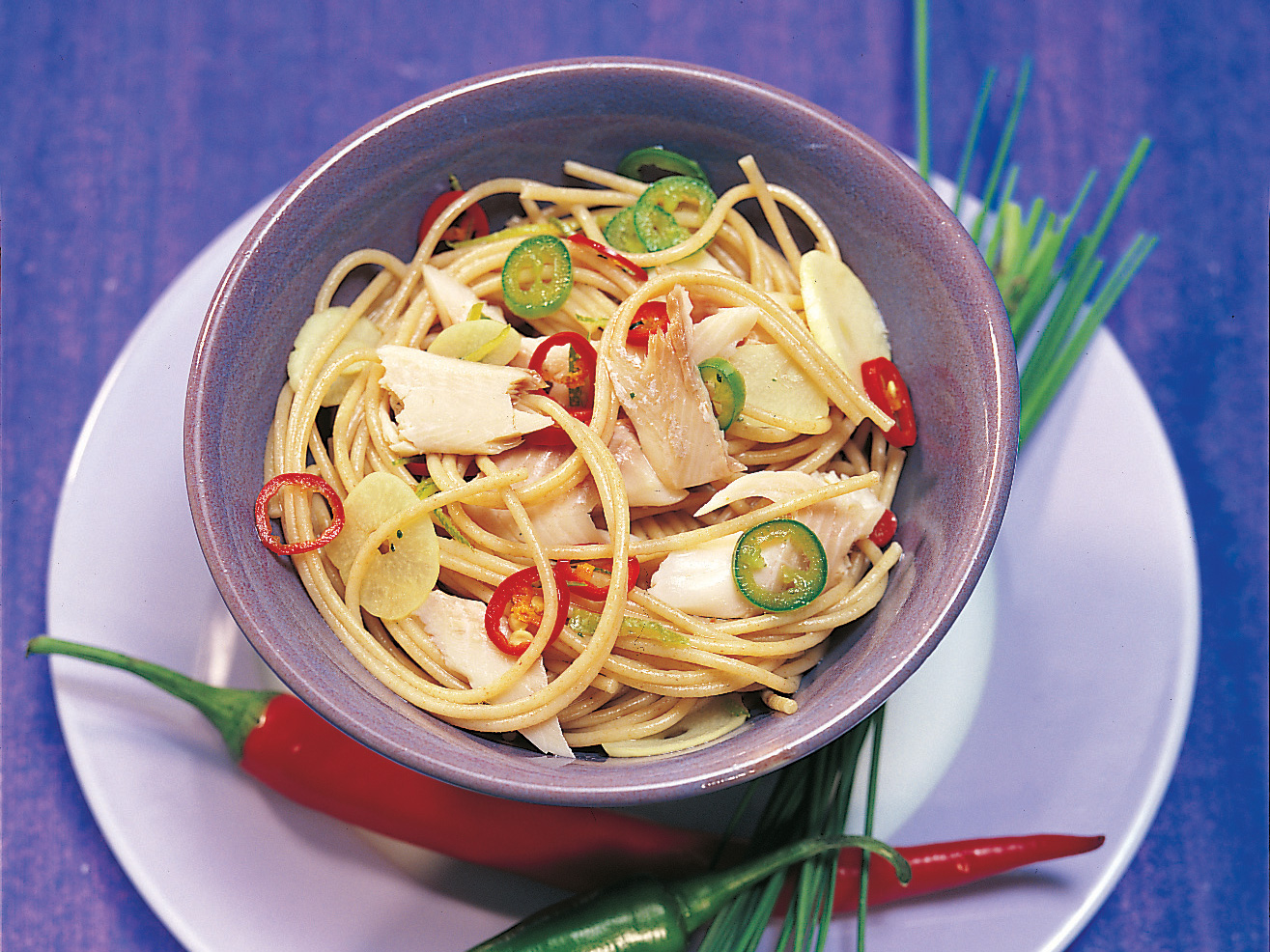 Spaghettis au citron vert