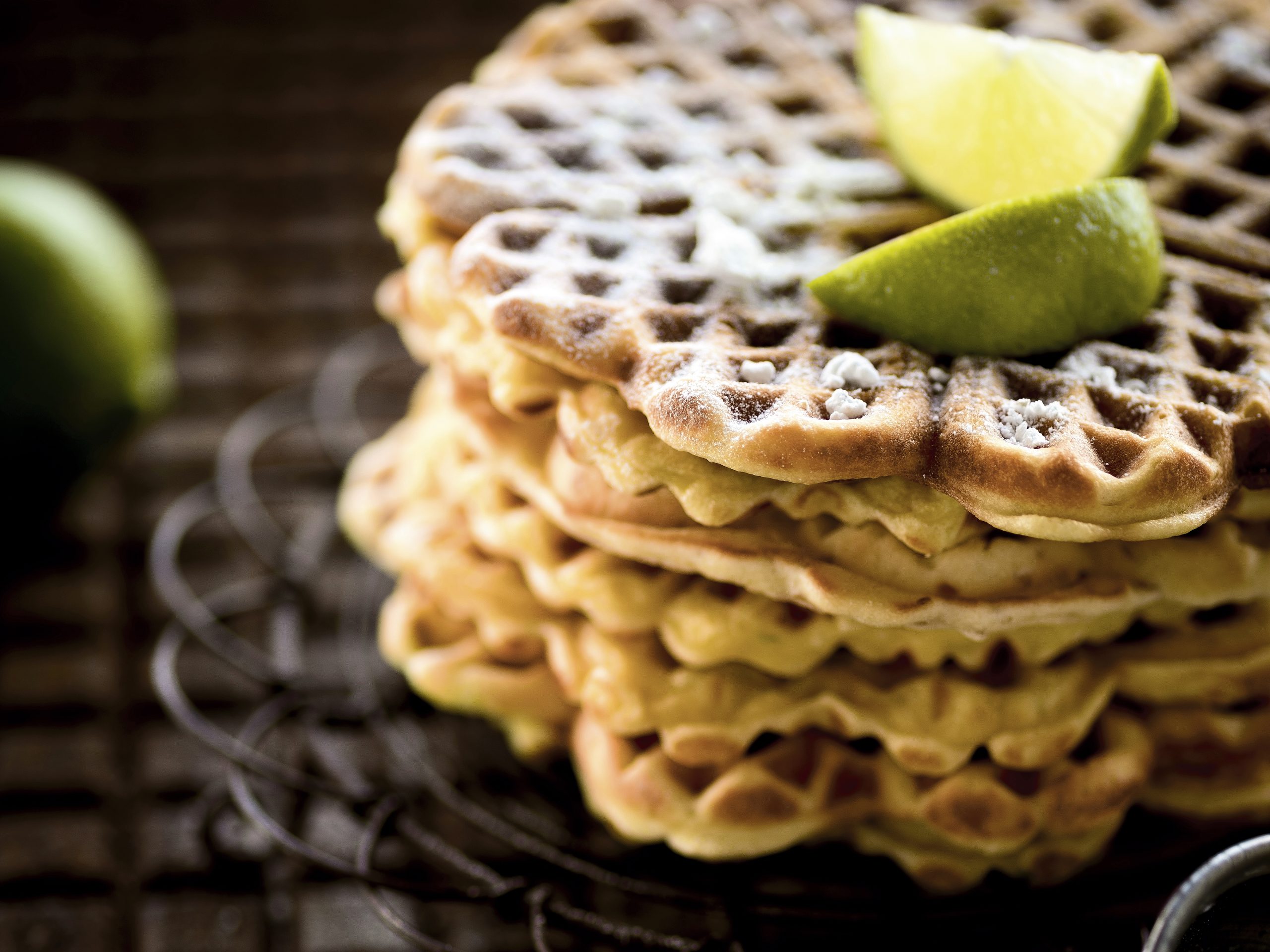 Gaufres au citron vert