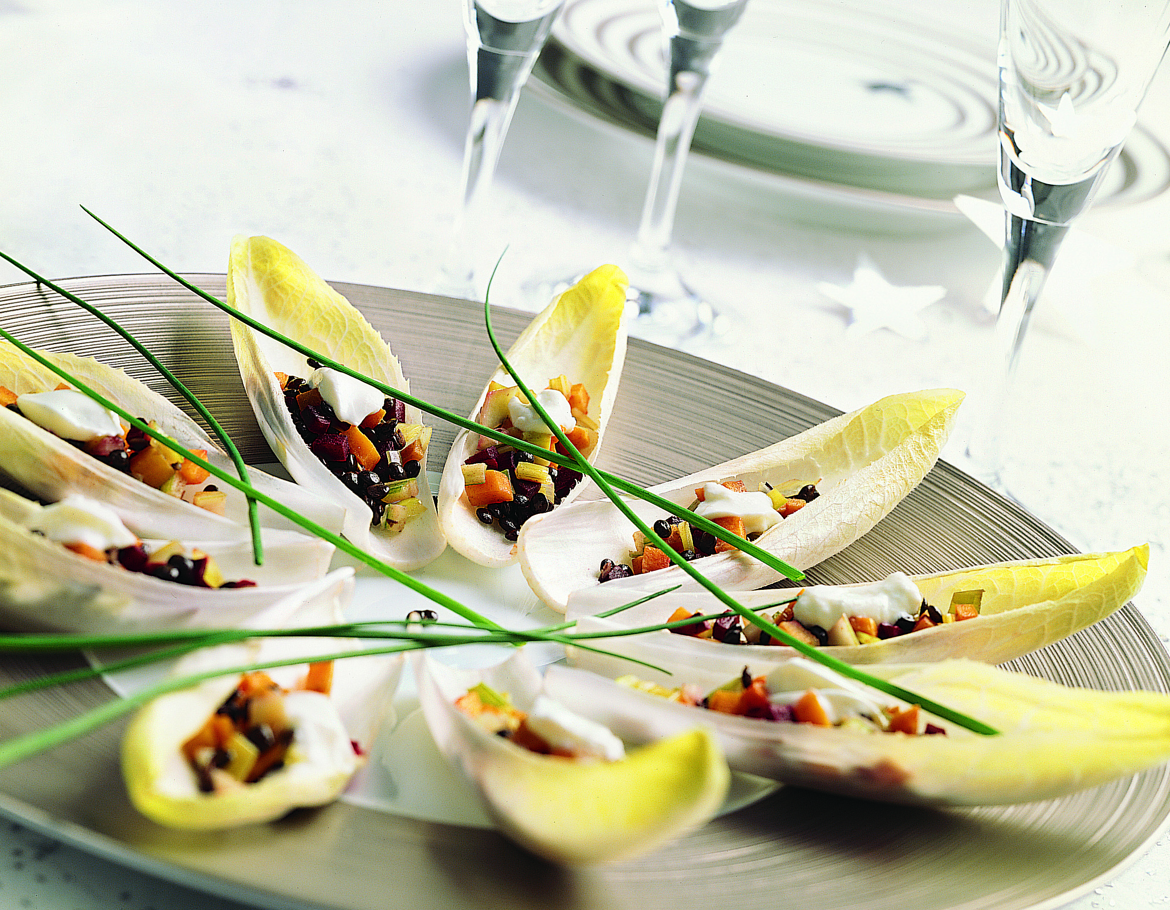 Barquettes aux lentilles
