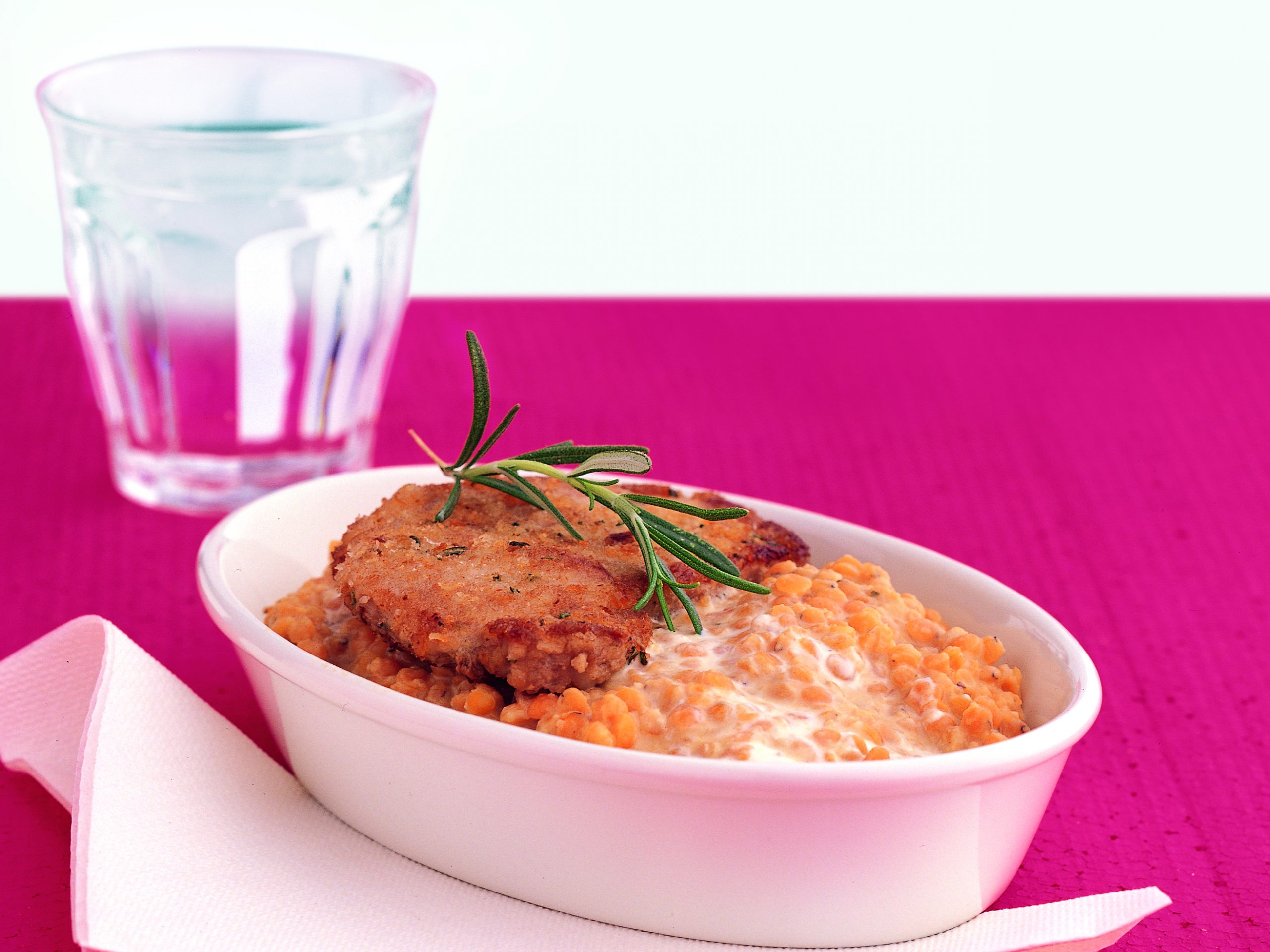 Escalopes aux lentilles