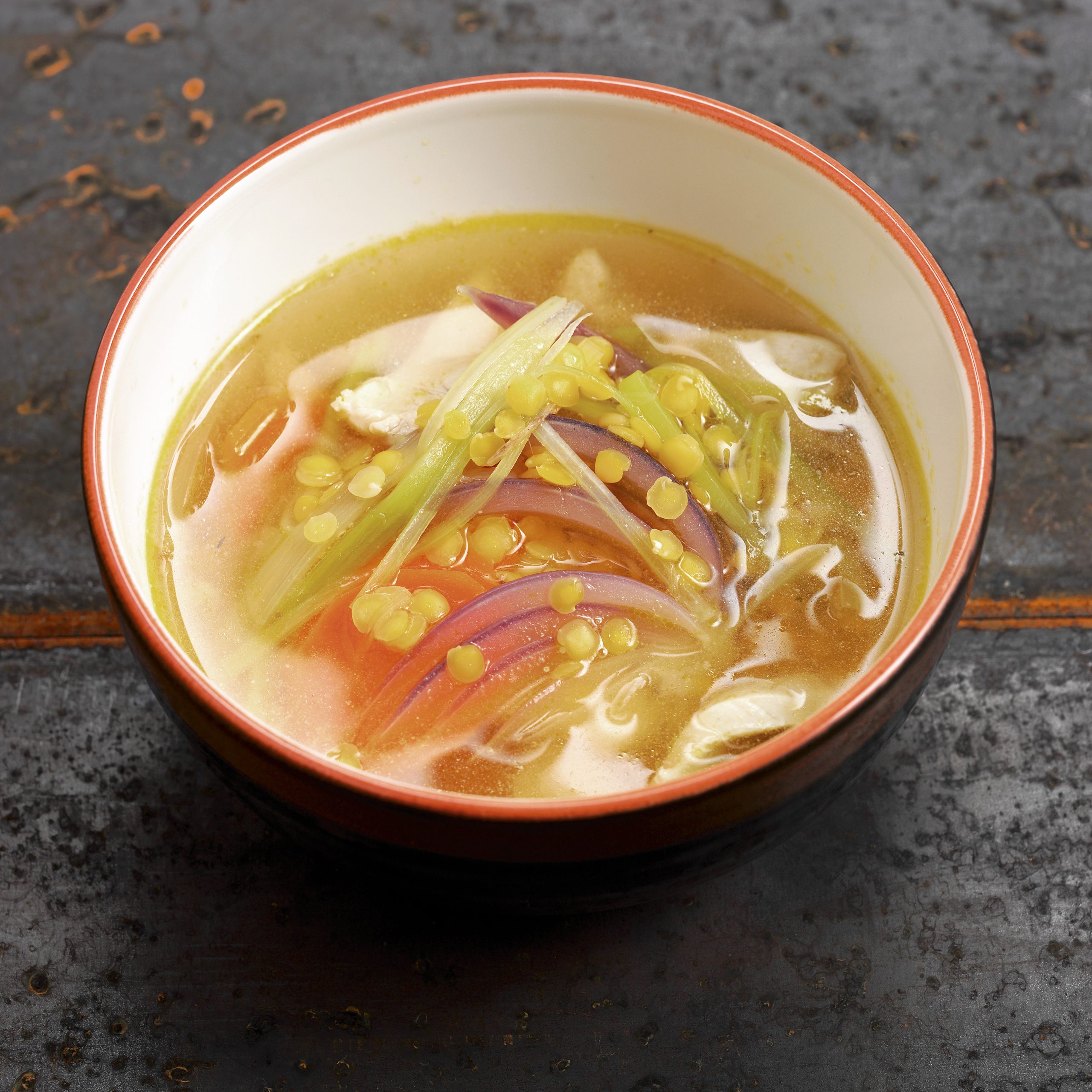 Linsen-Poulet-Suppe