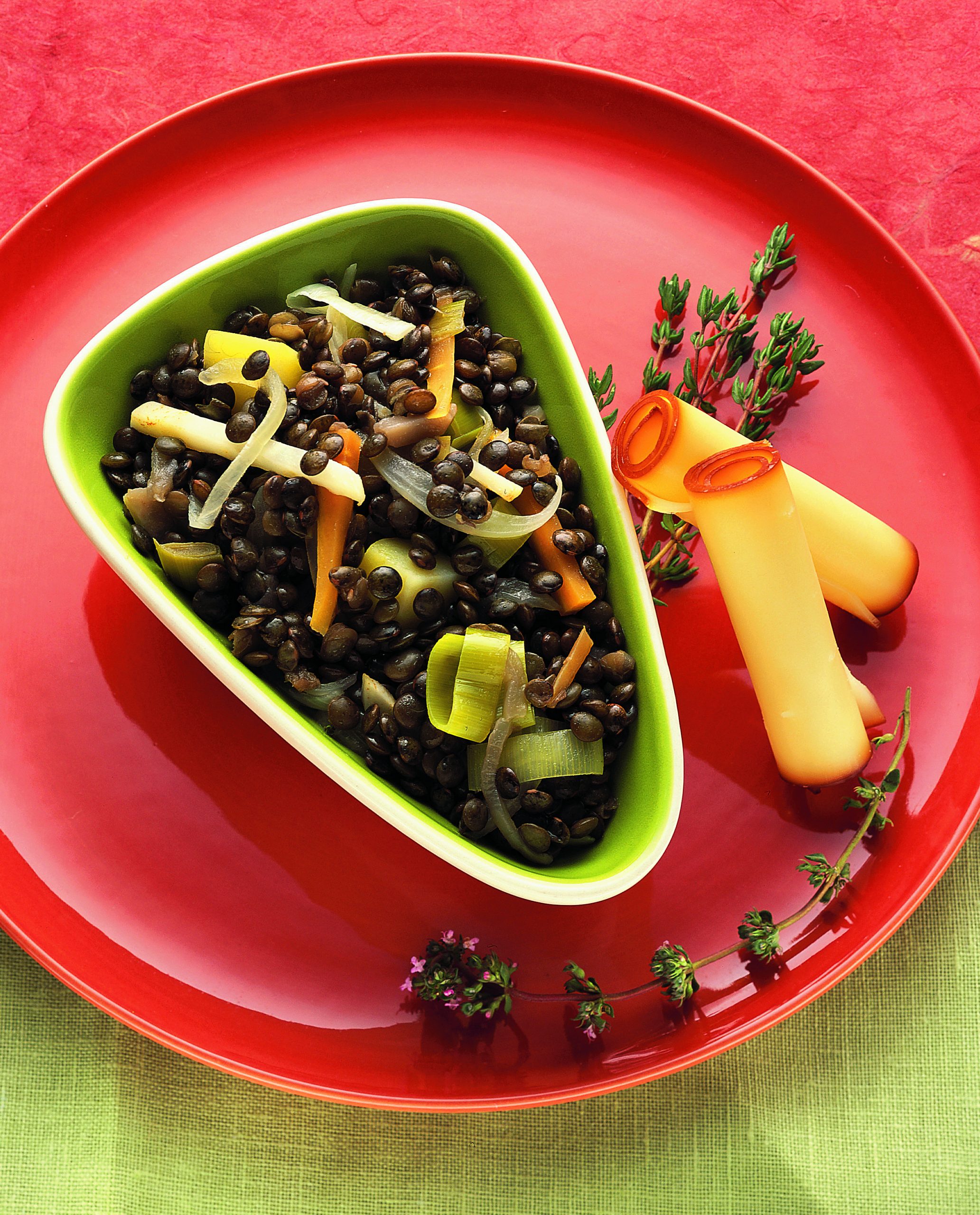 Linsengemüse mit Smoked Cheese