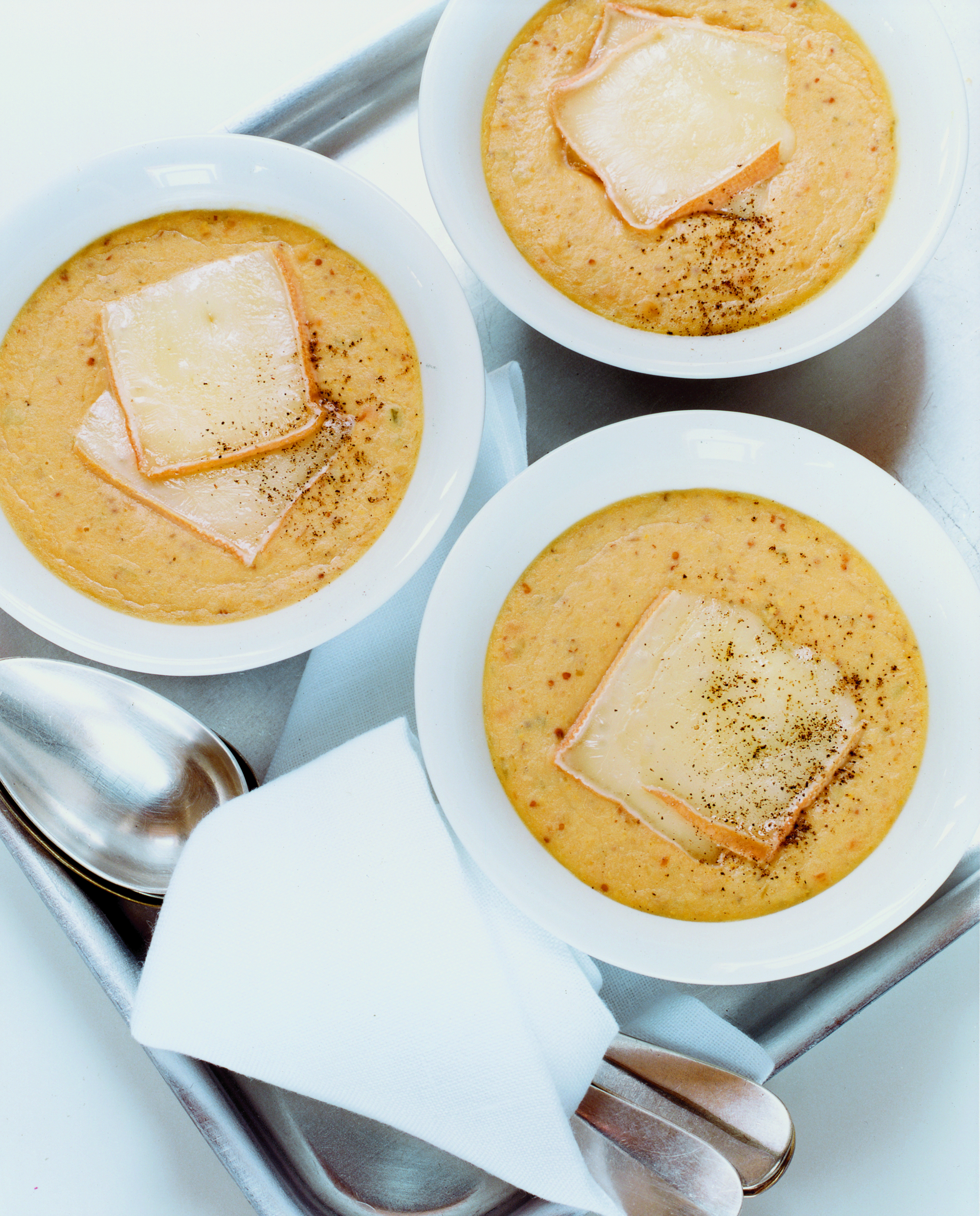 Linsensuppe mit Reblochon