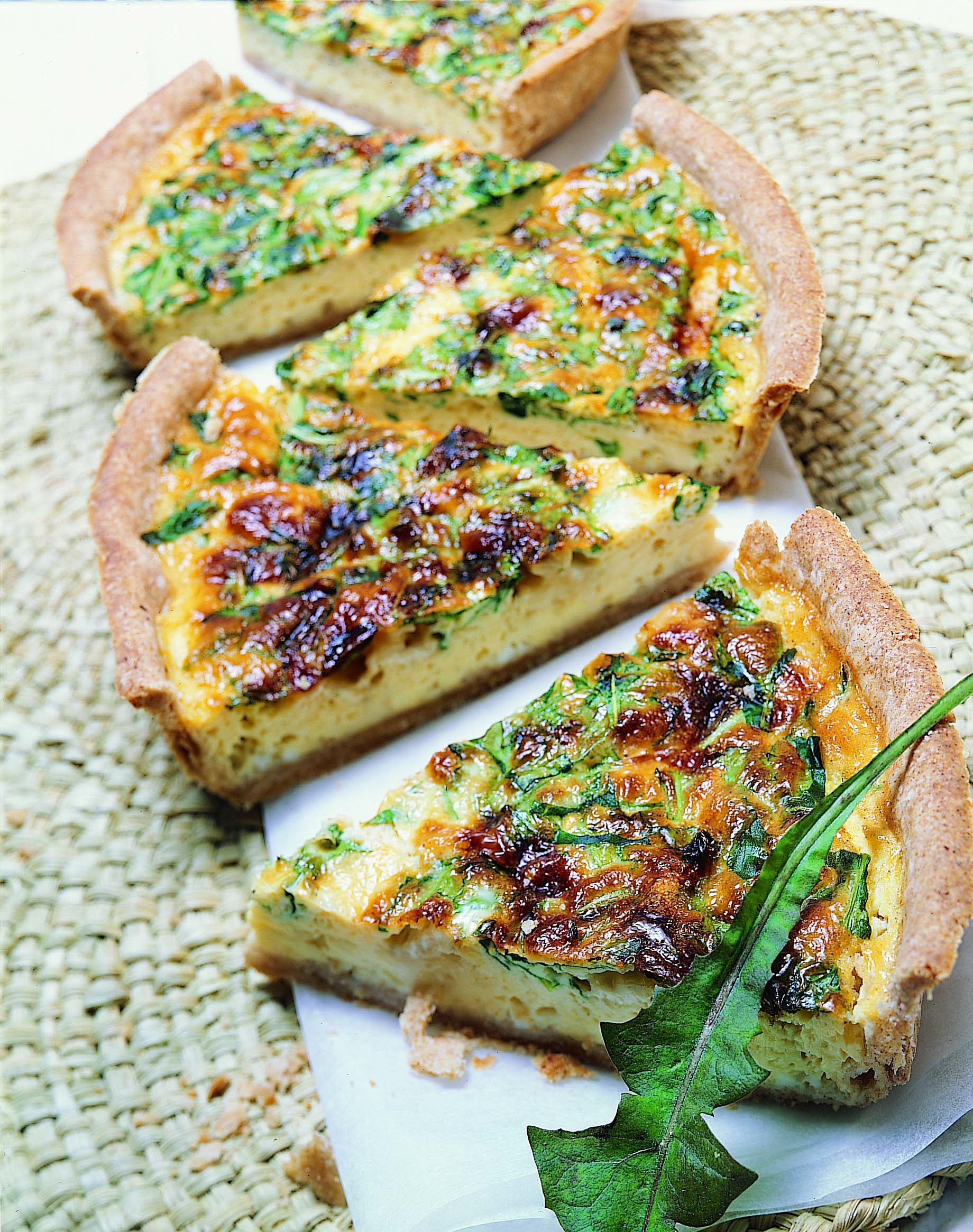 Löwenzahn-Camembert-Quiche
