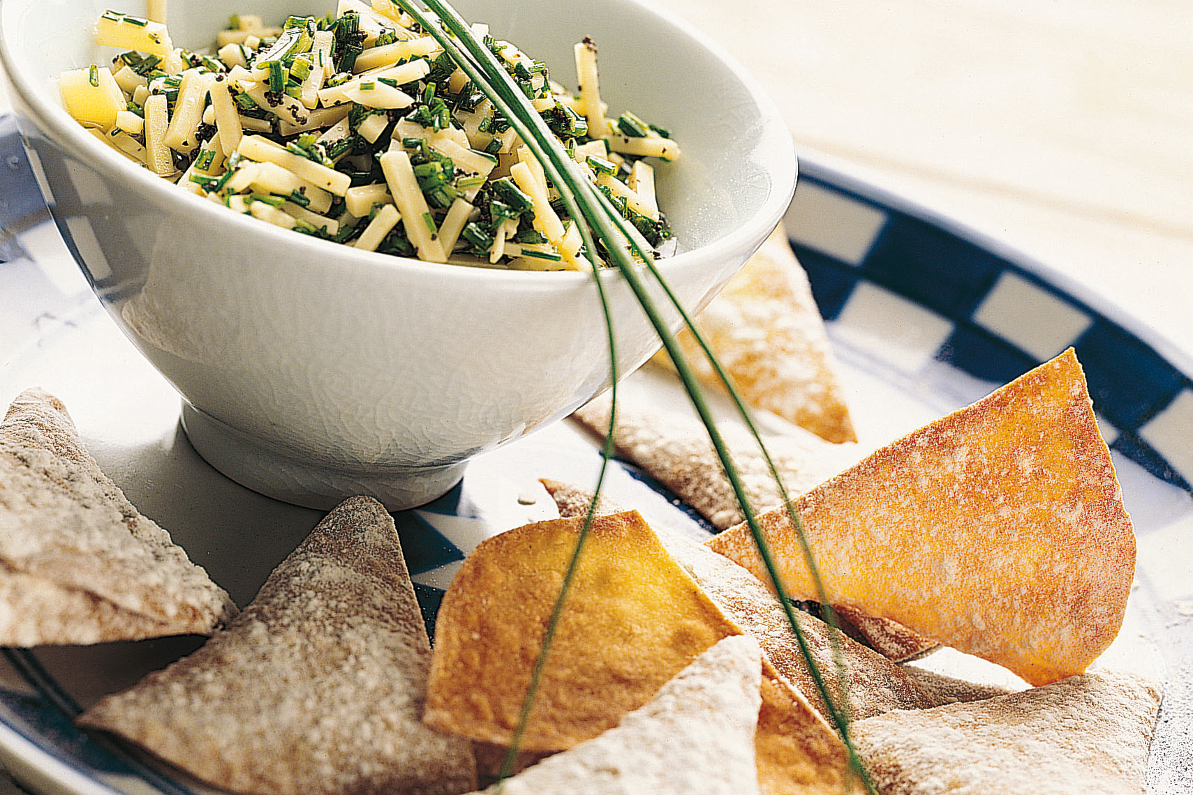 Chips de maïs sauce au fromage