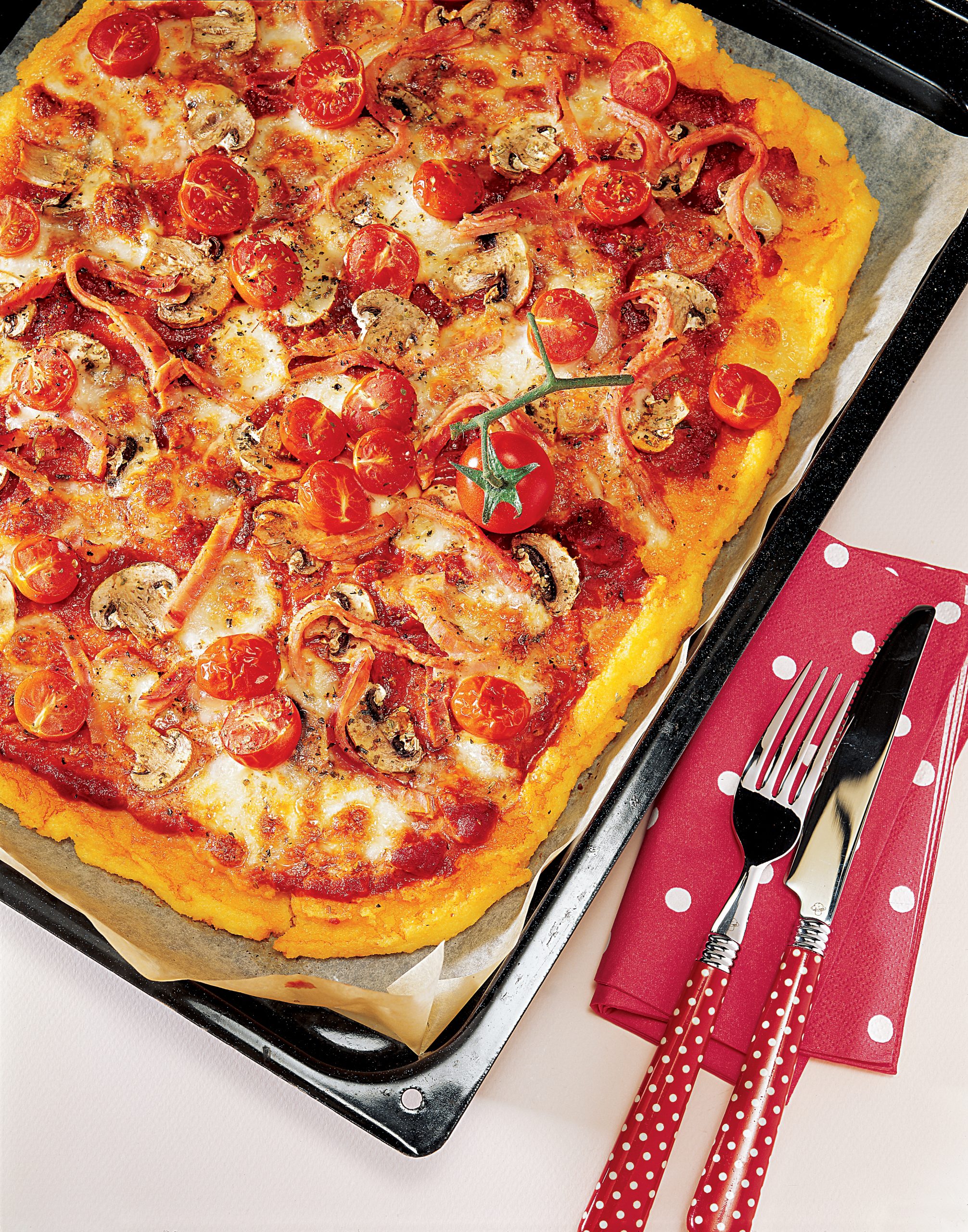 Pizza au maïs