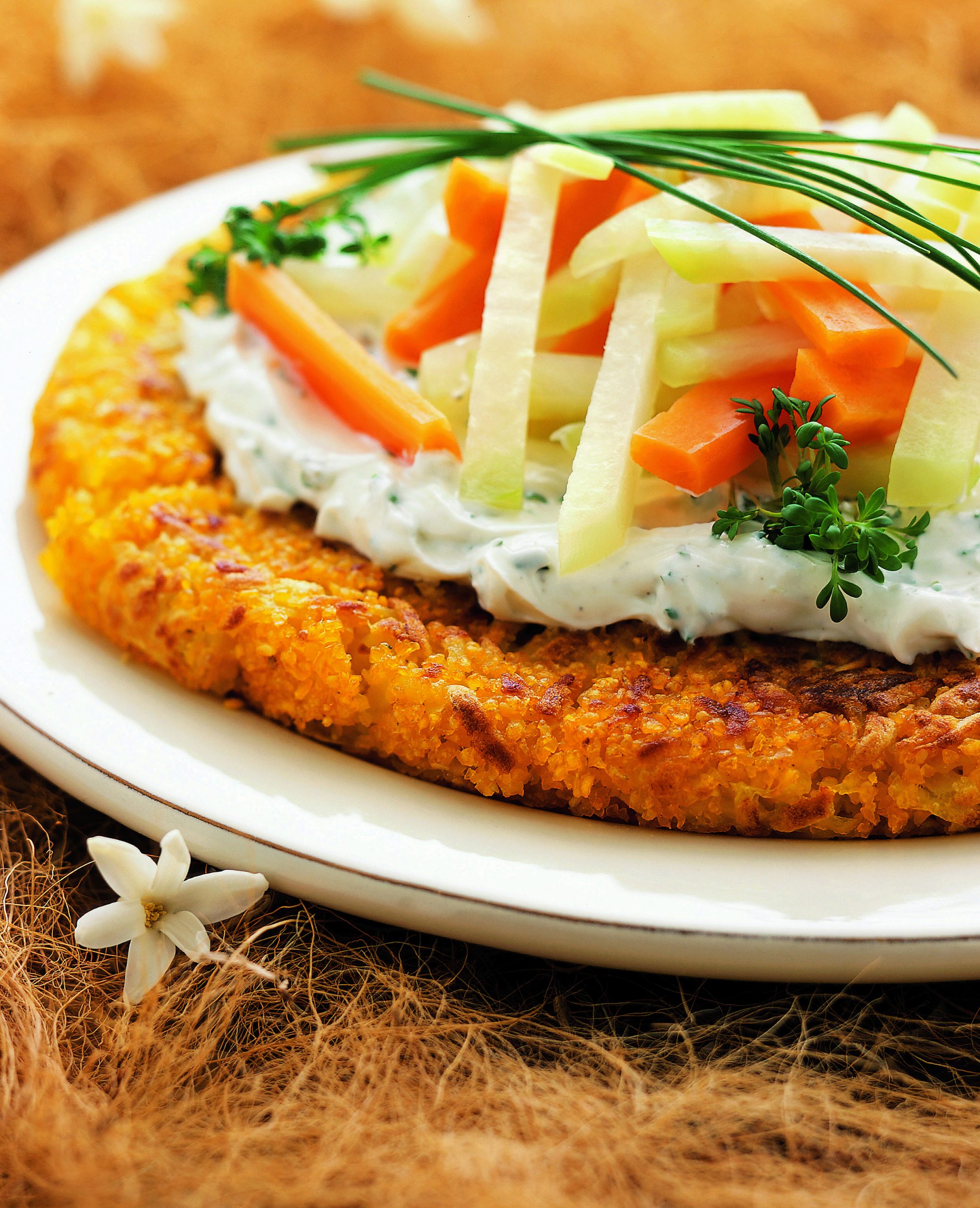 Rösti de maïs aux légumes