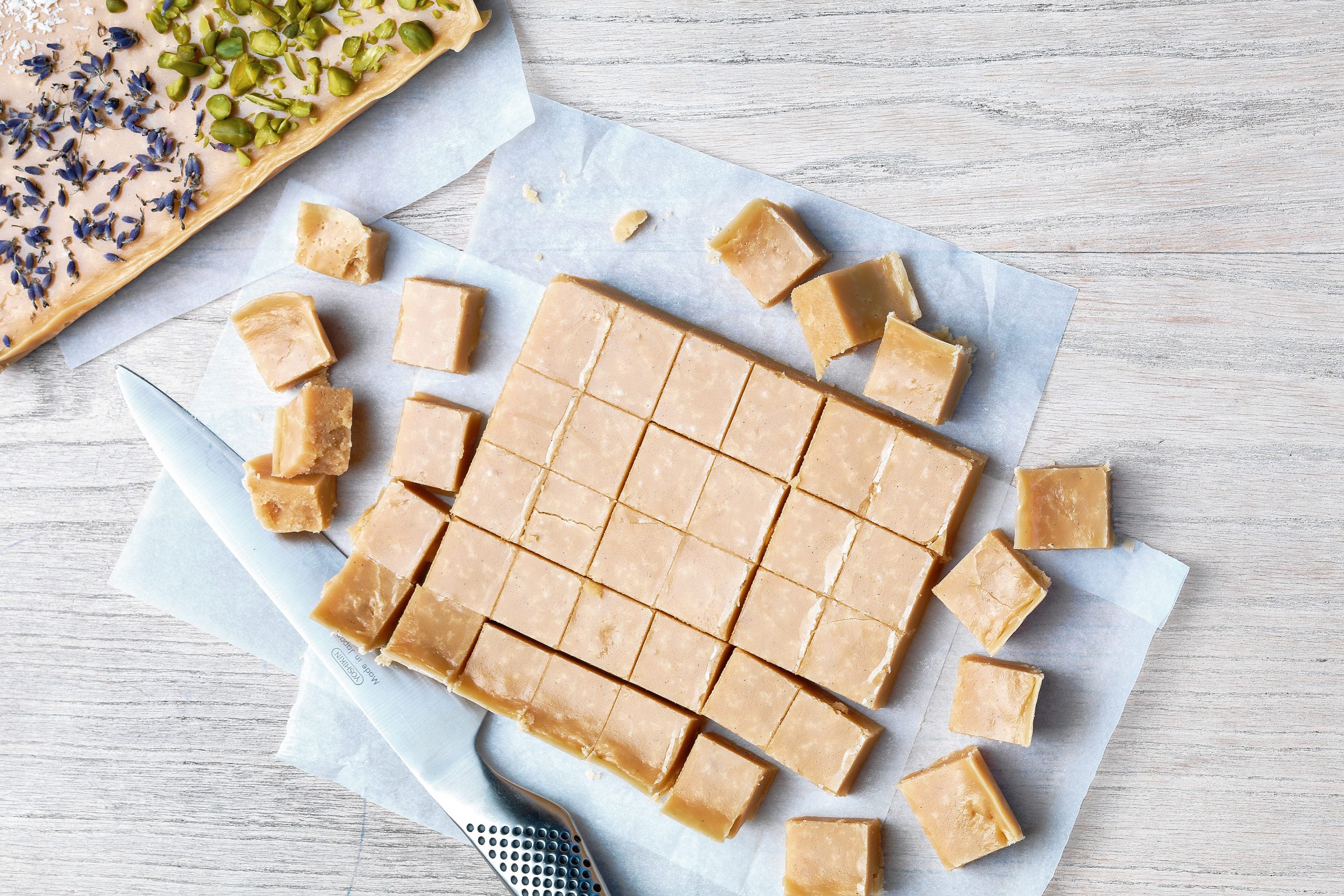 Caramels à la crème aux amandes