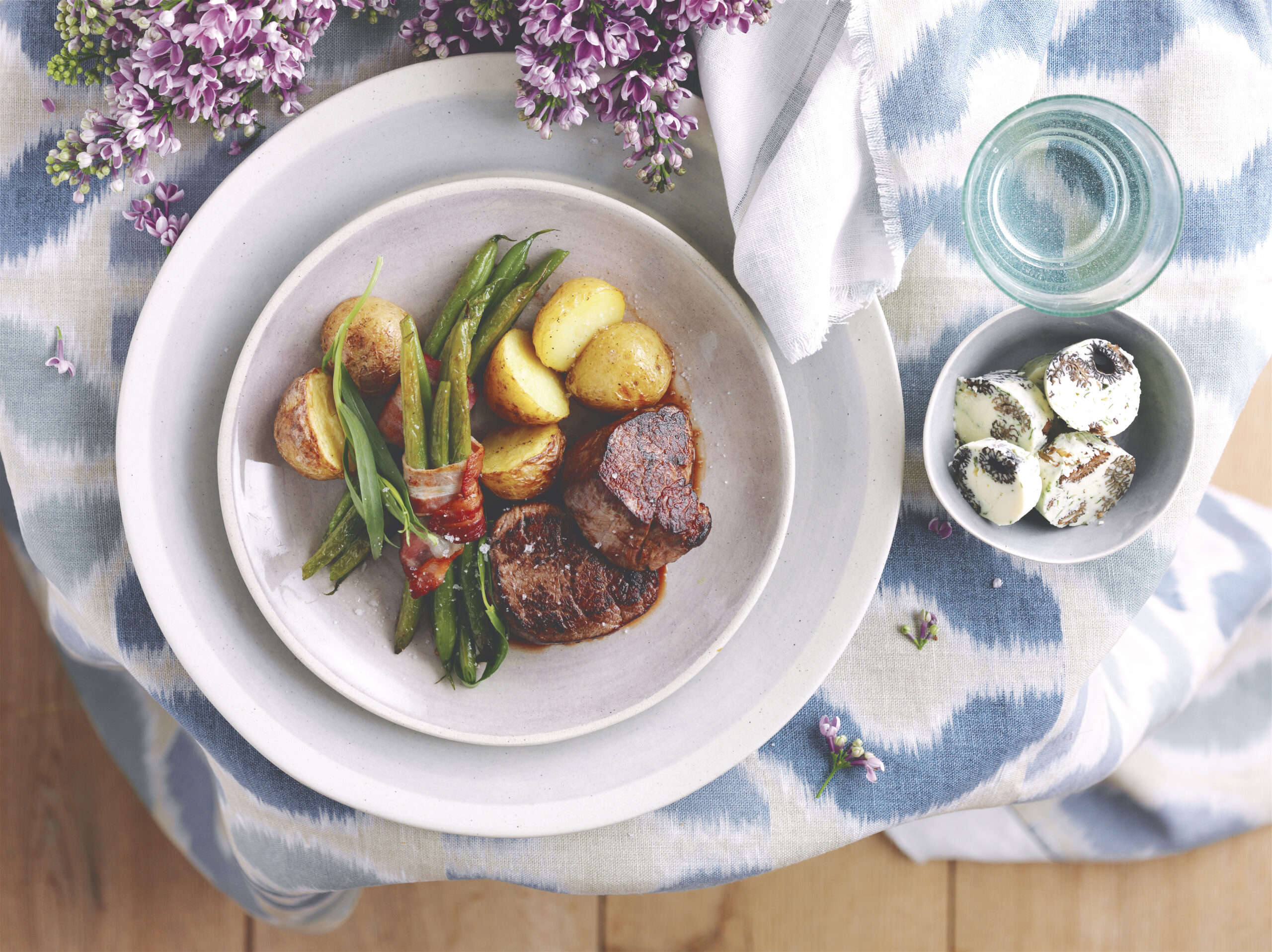 Médaillons et fagots de haricots