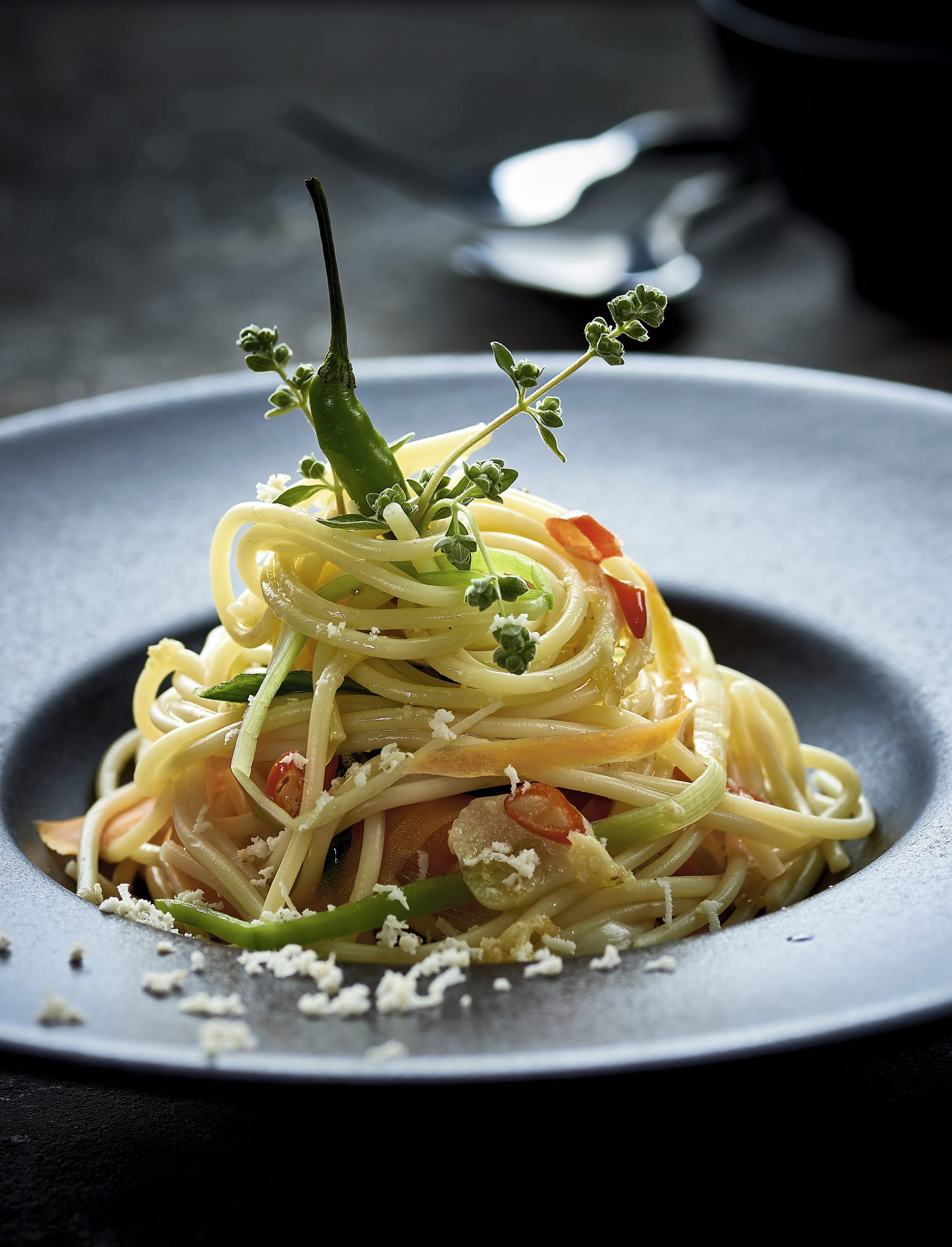 Meerrettich-Chili-Spaghetti