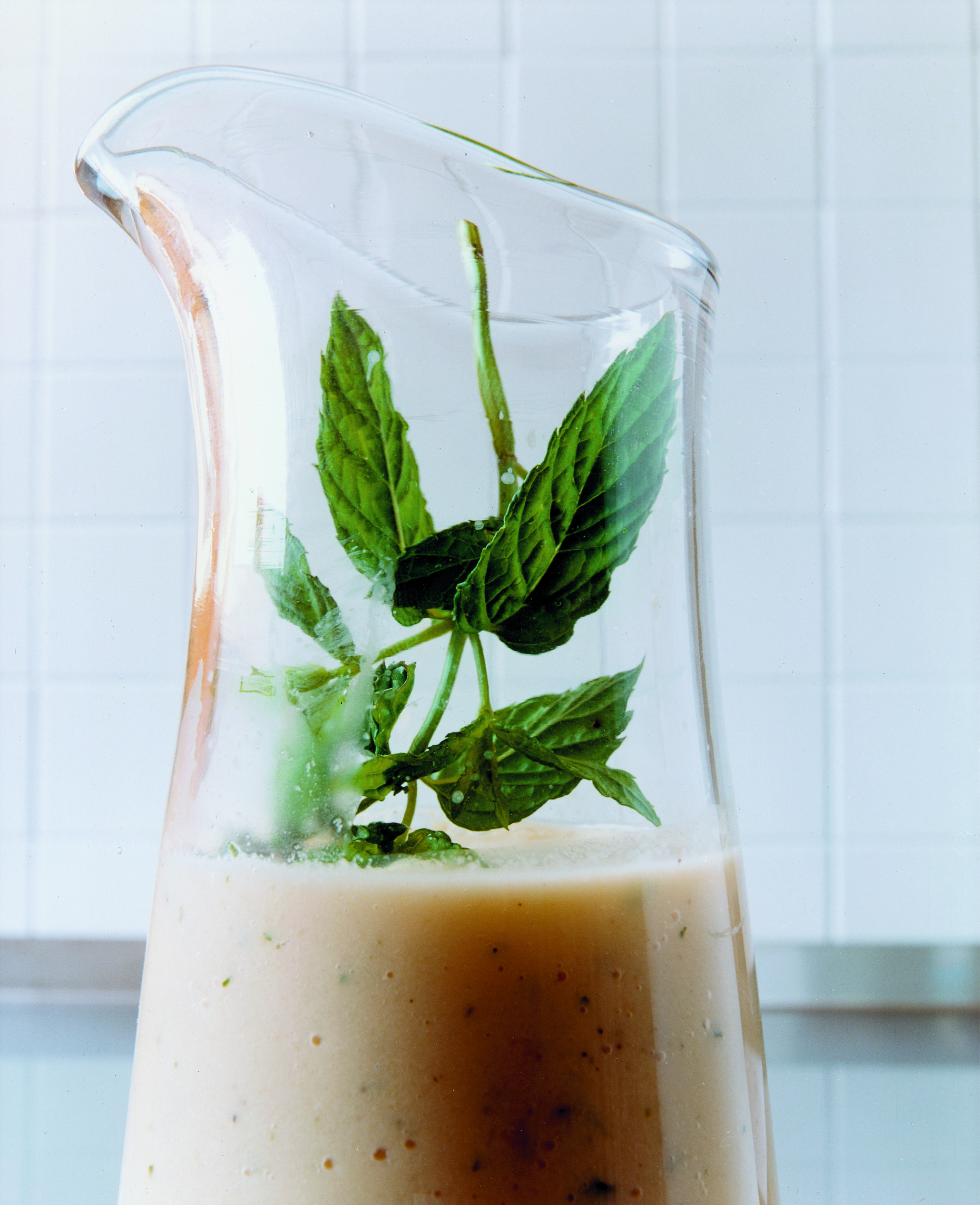 Melonen-Minzen-Suppe