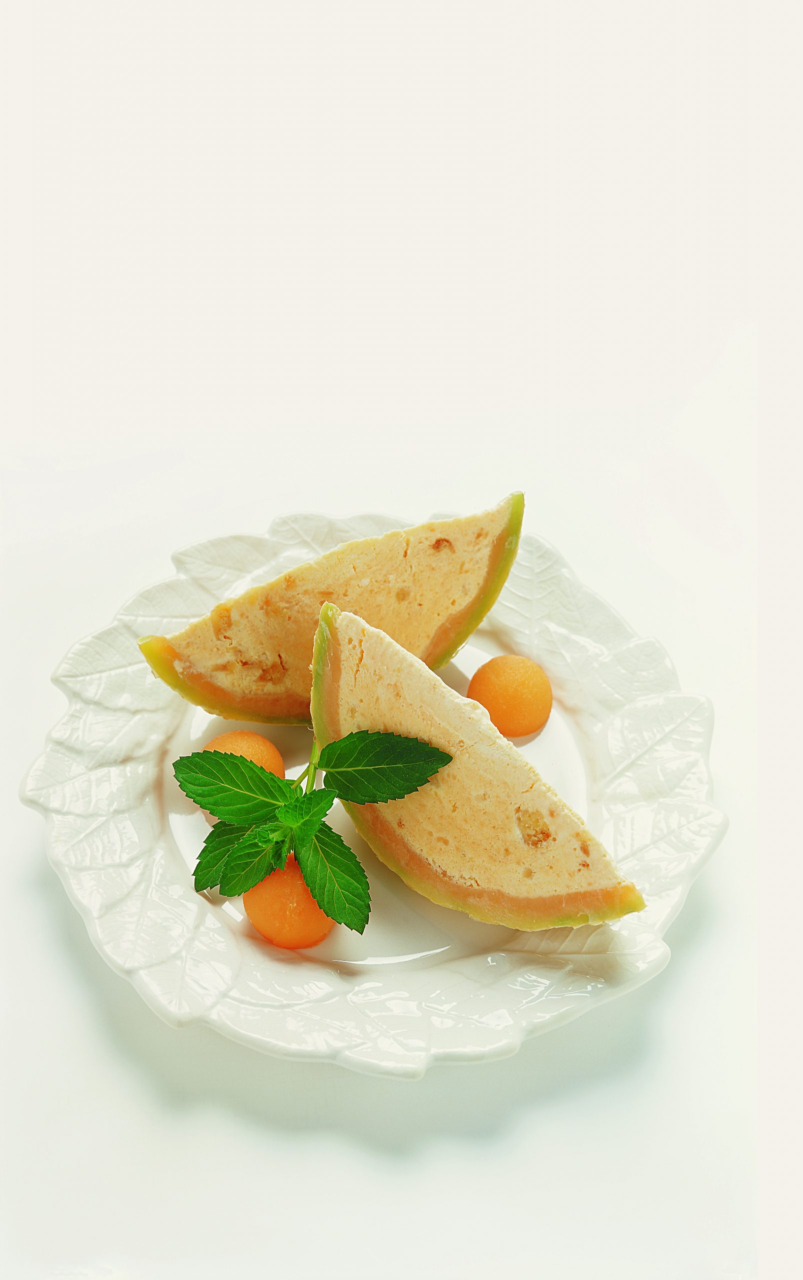 Melonen-Parfait-Schnitze