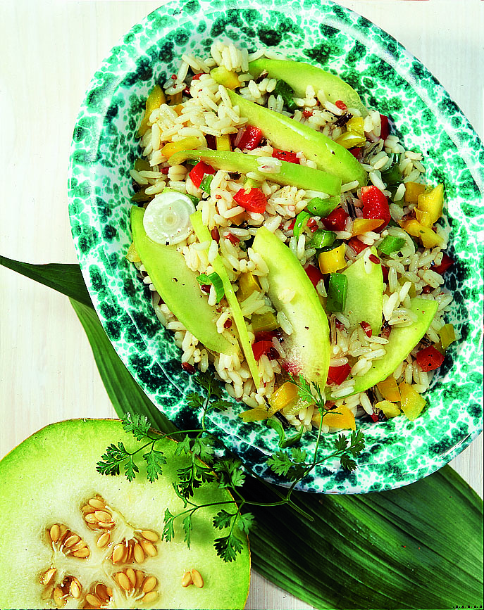 Salade de riz au melon