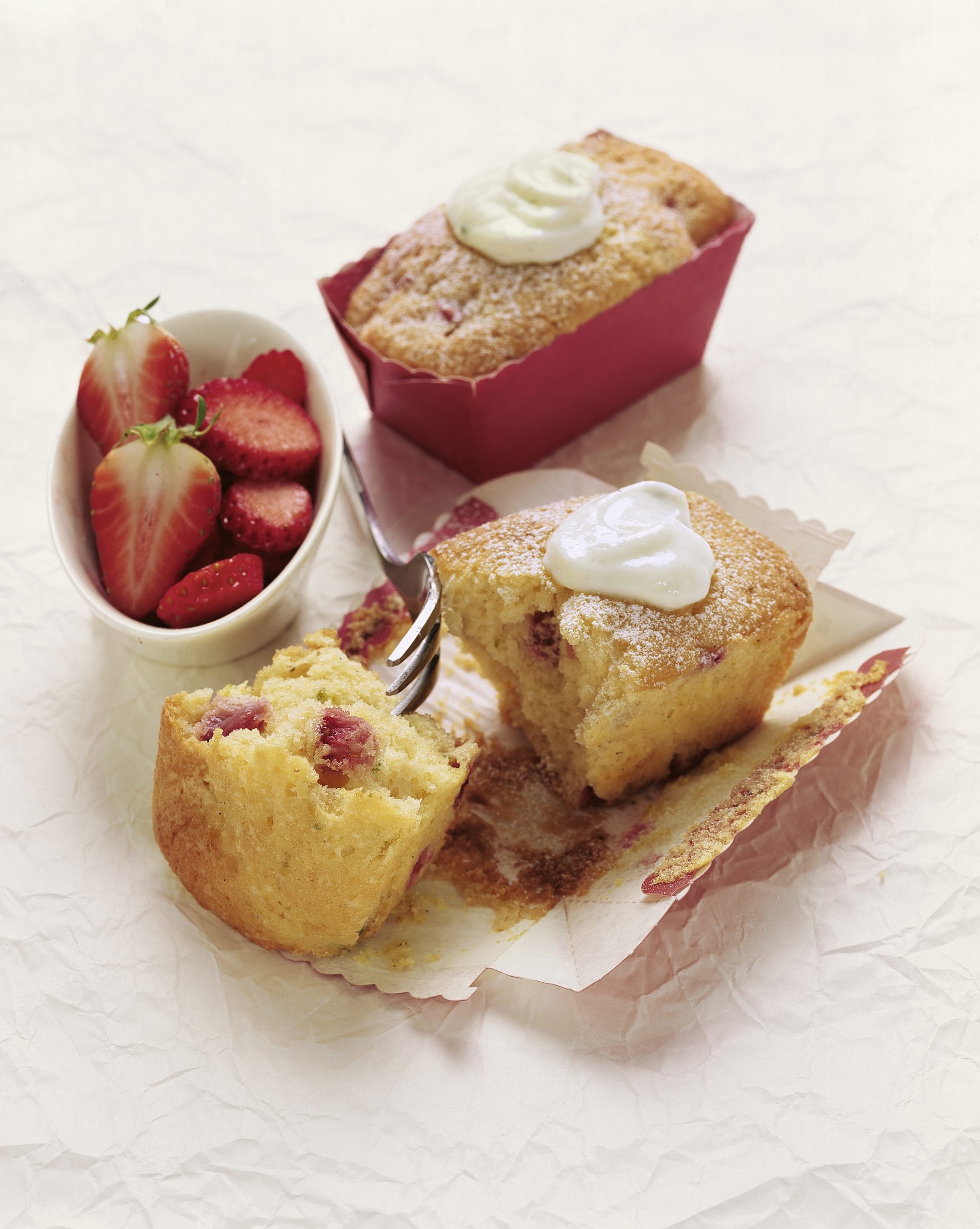Mini-Erdbeer-Cakes