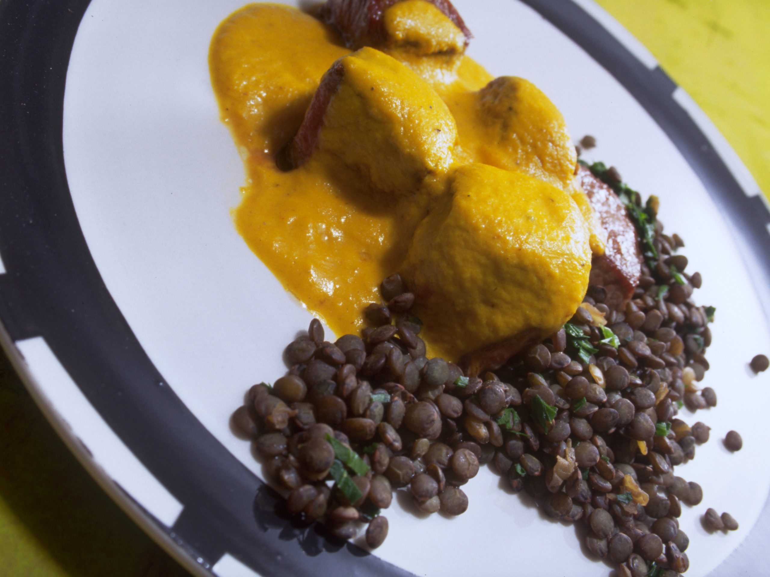 Mostindisches Curry zu Lammsauté