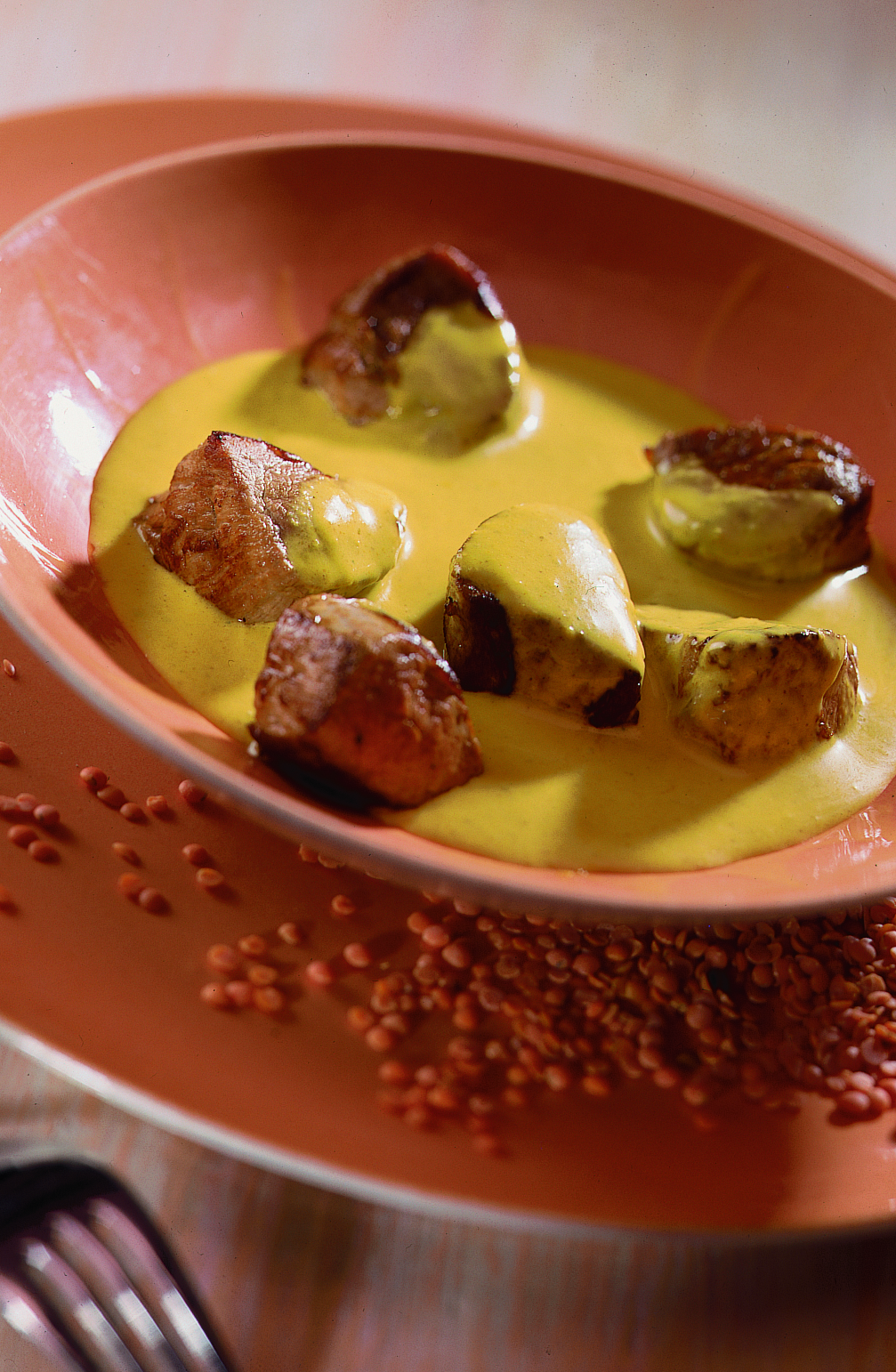Mostindisches Curry zu Schweinsragout