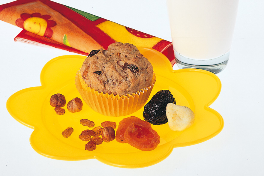 Muffins aux fruits secs et aux noix