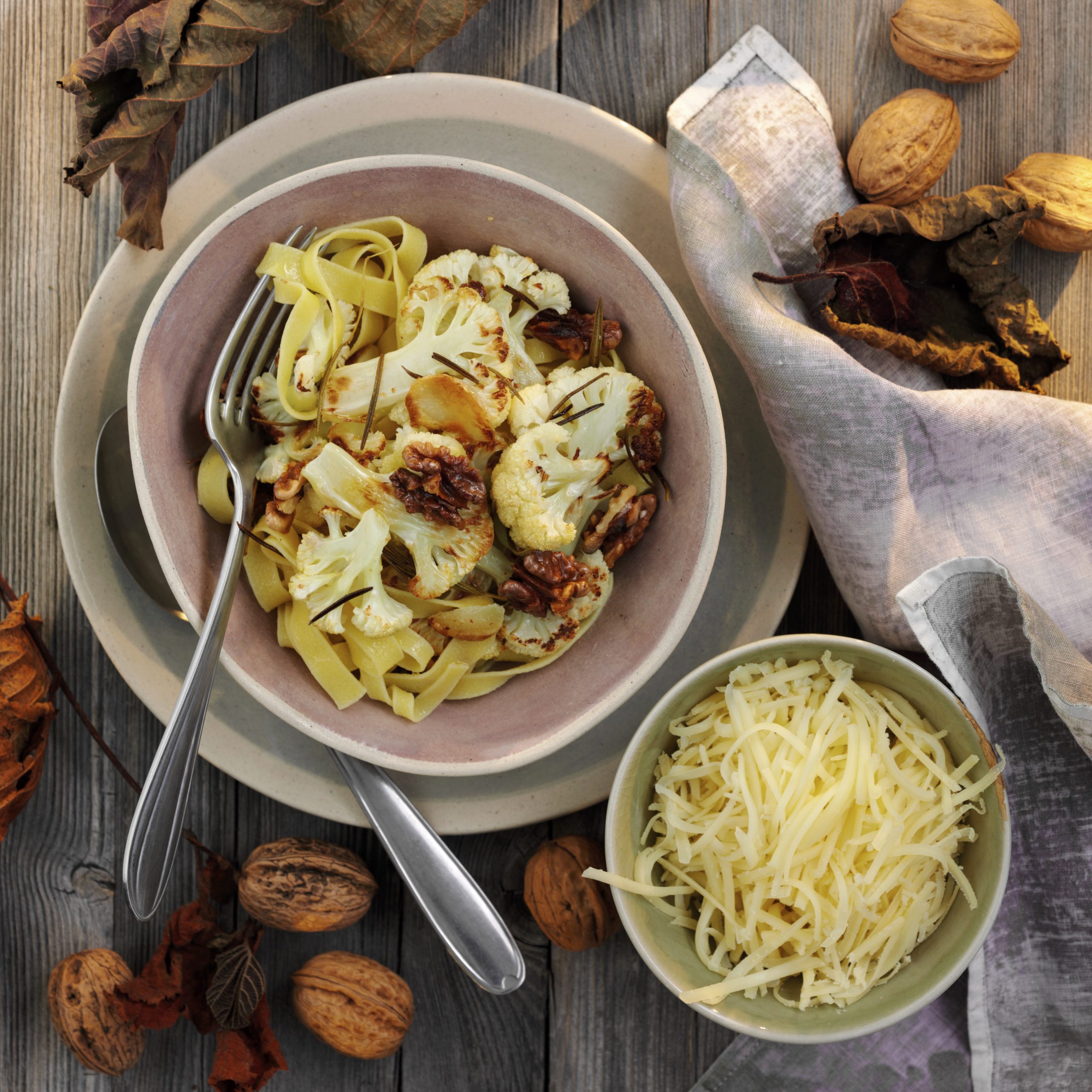 Nuss-Blumenkohl-Pasta
