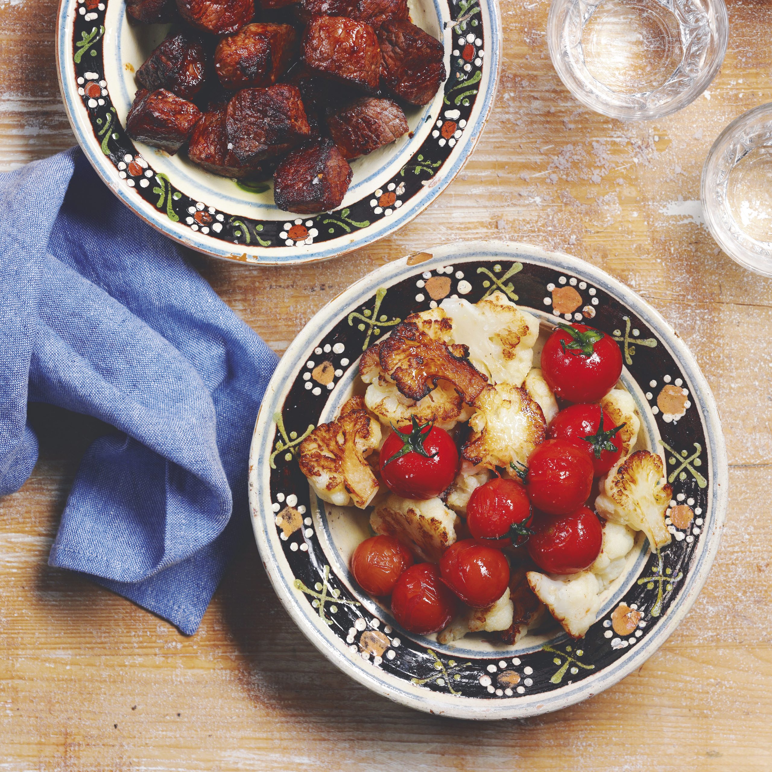 Ofengemüse mit Rindshuft und geräuchertem Paprika