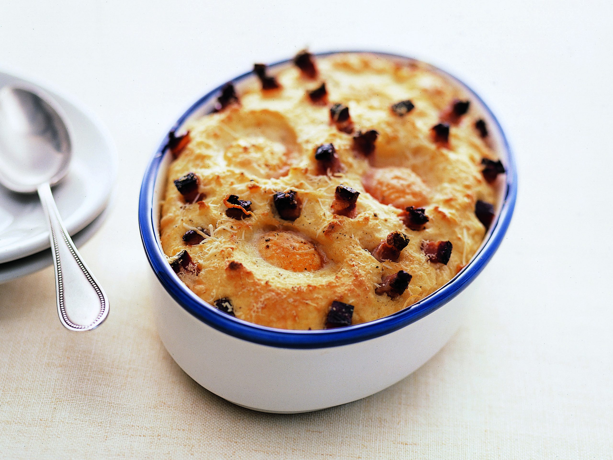 Gratin de purée de pommes de terre au lard