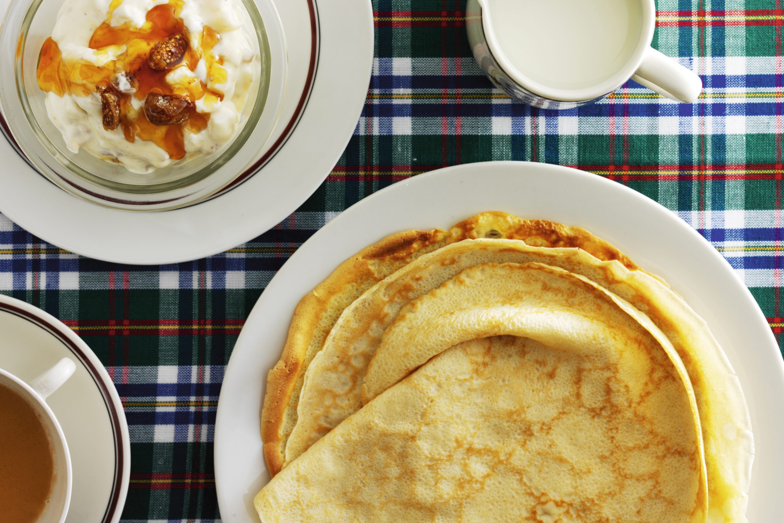 Crêpes et farce aux poires et au séré