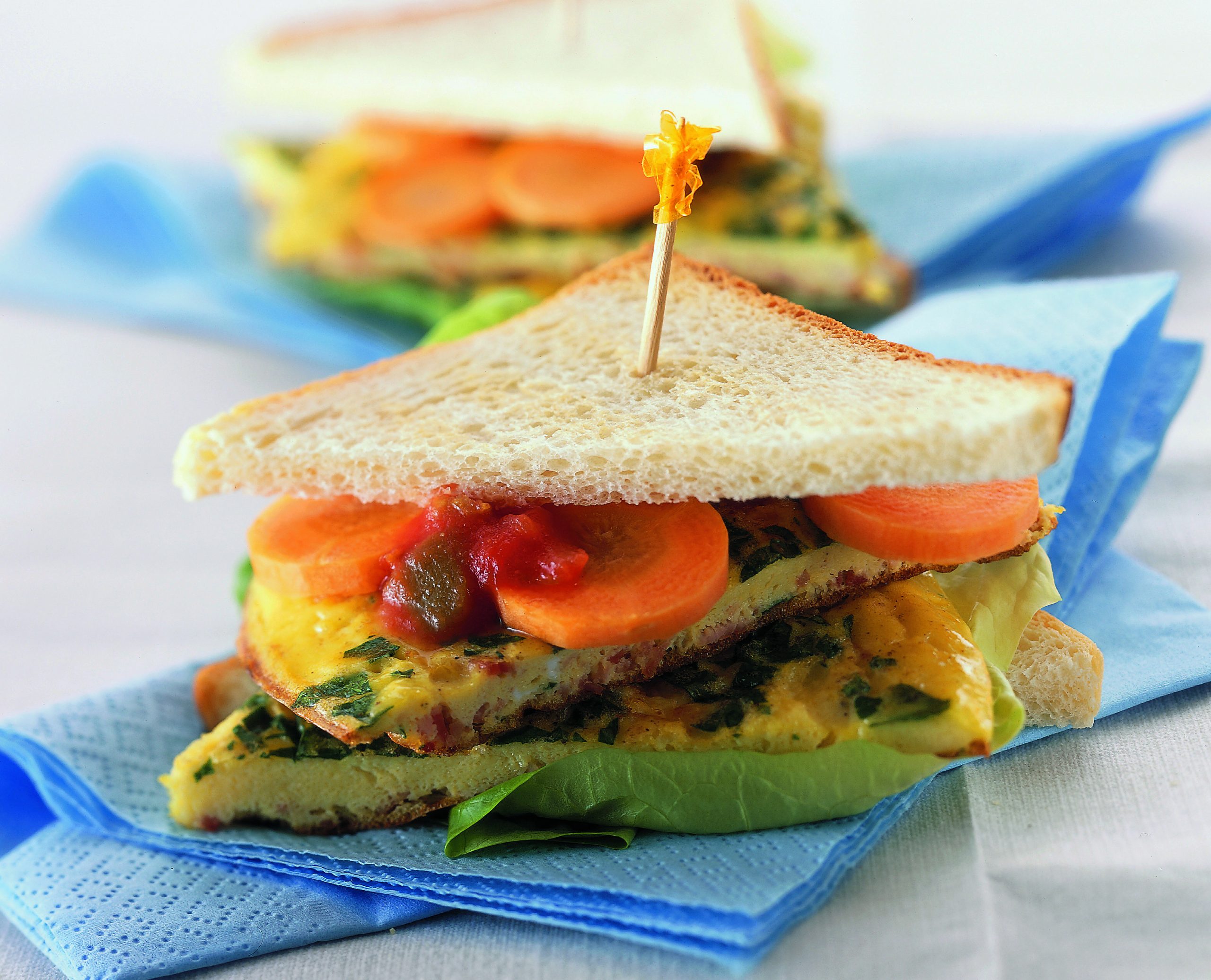 Omeletten-Sandwich