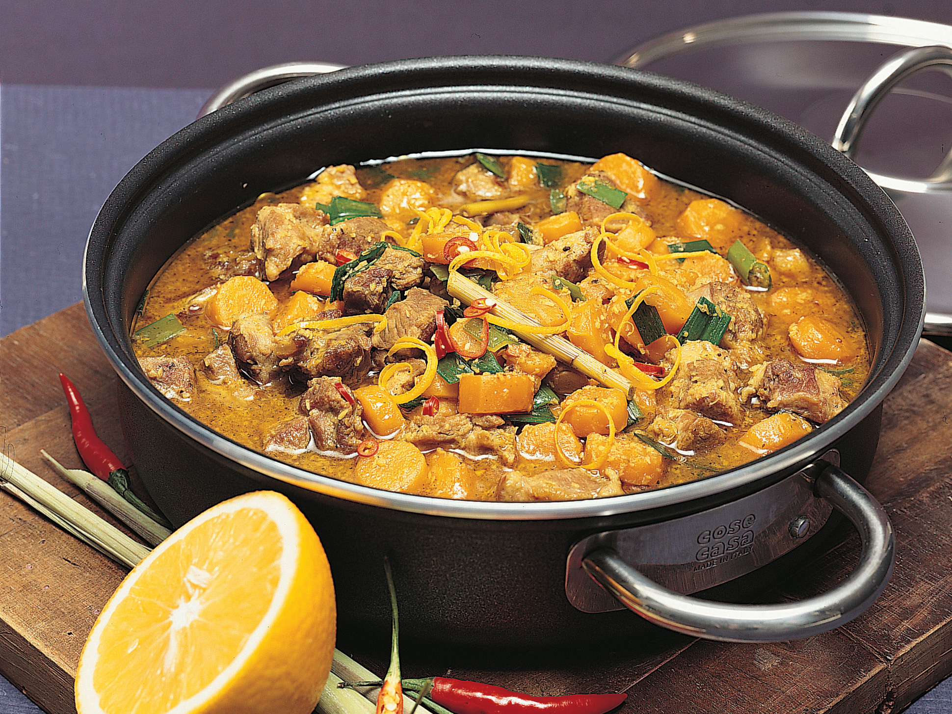 Curry d'agneau à l'orange