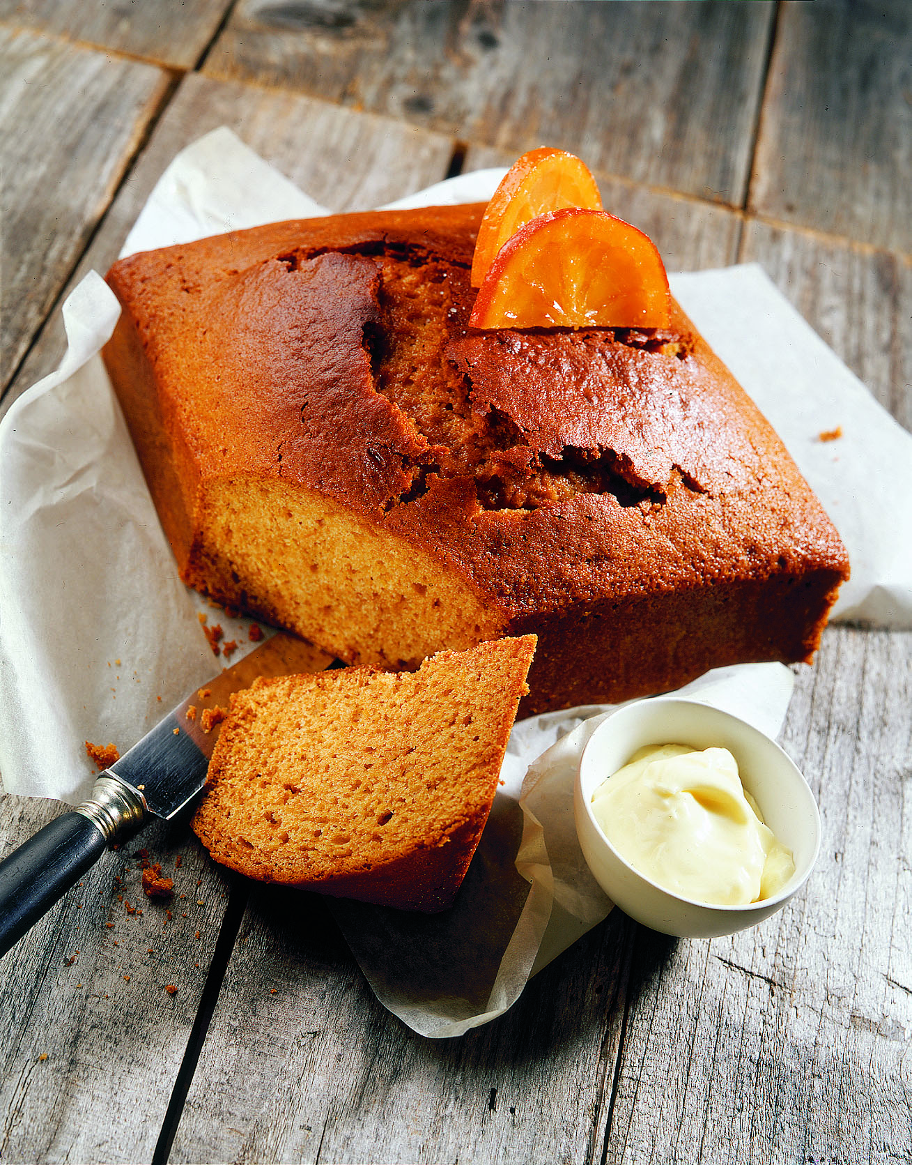 Pain d'épices à l'orange et crème au mascarpone