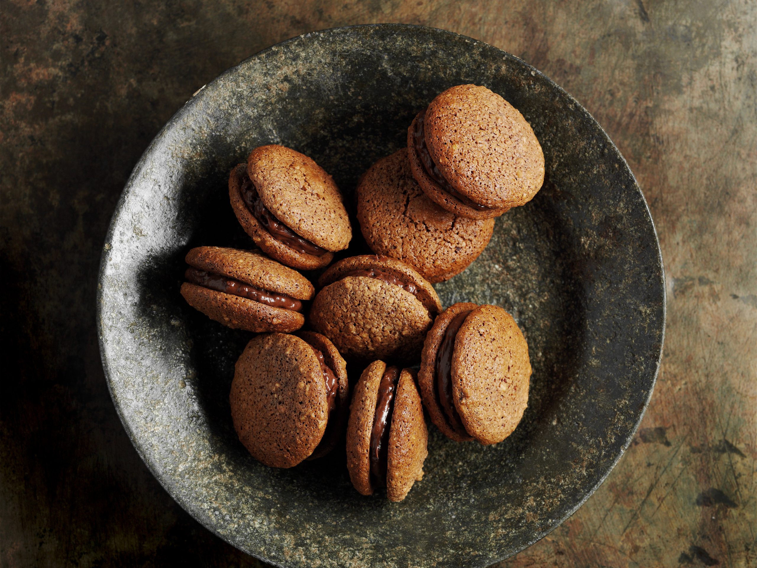 Macarons Ovomaltine-noix