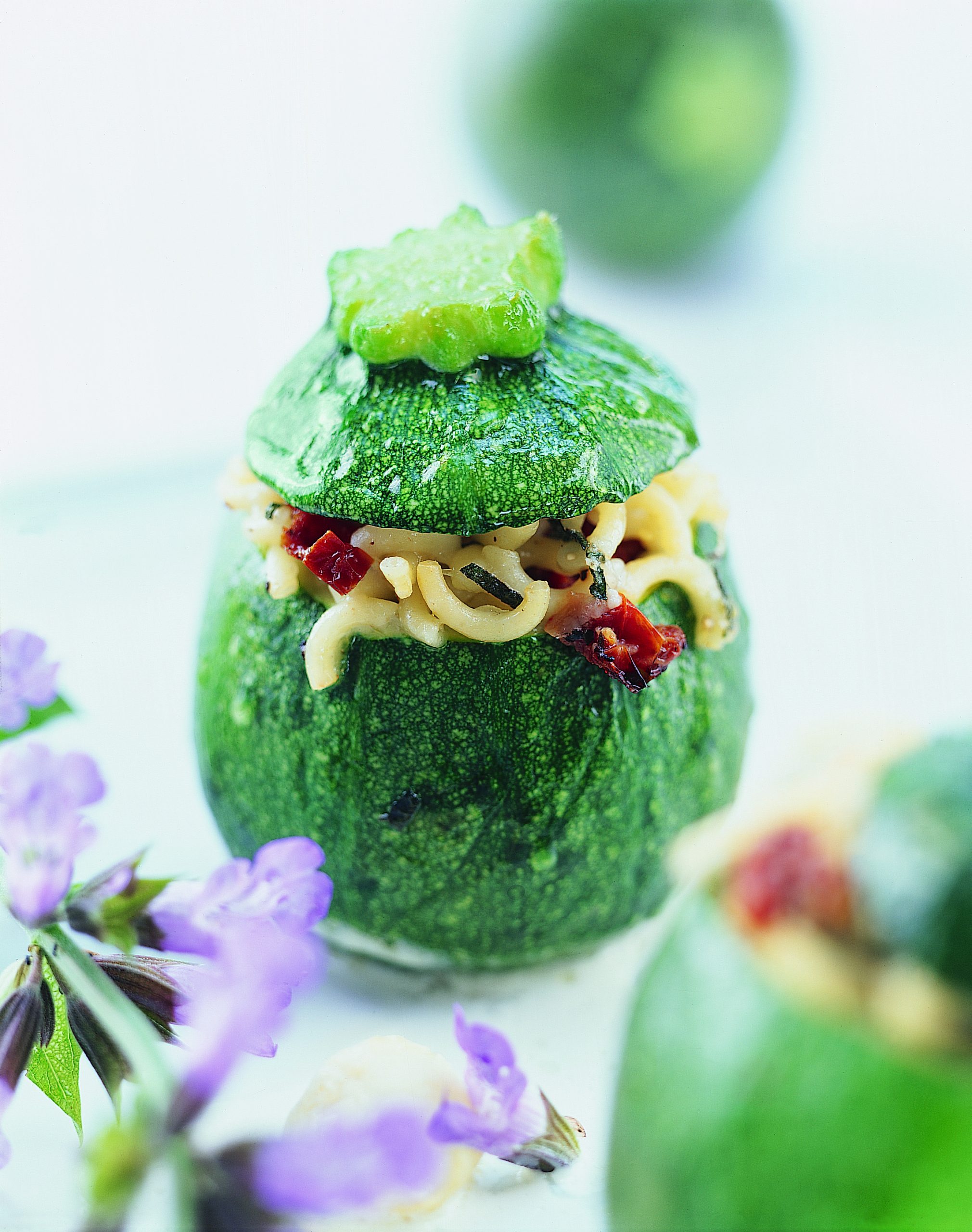 Courgette ronde aux pâtes