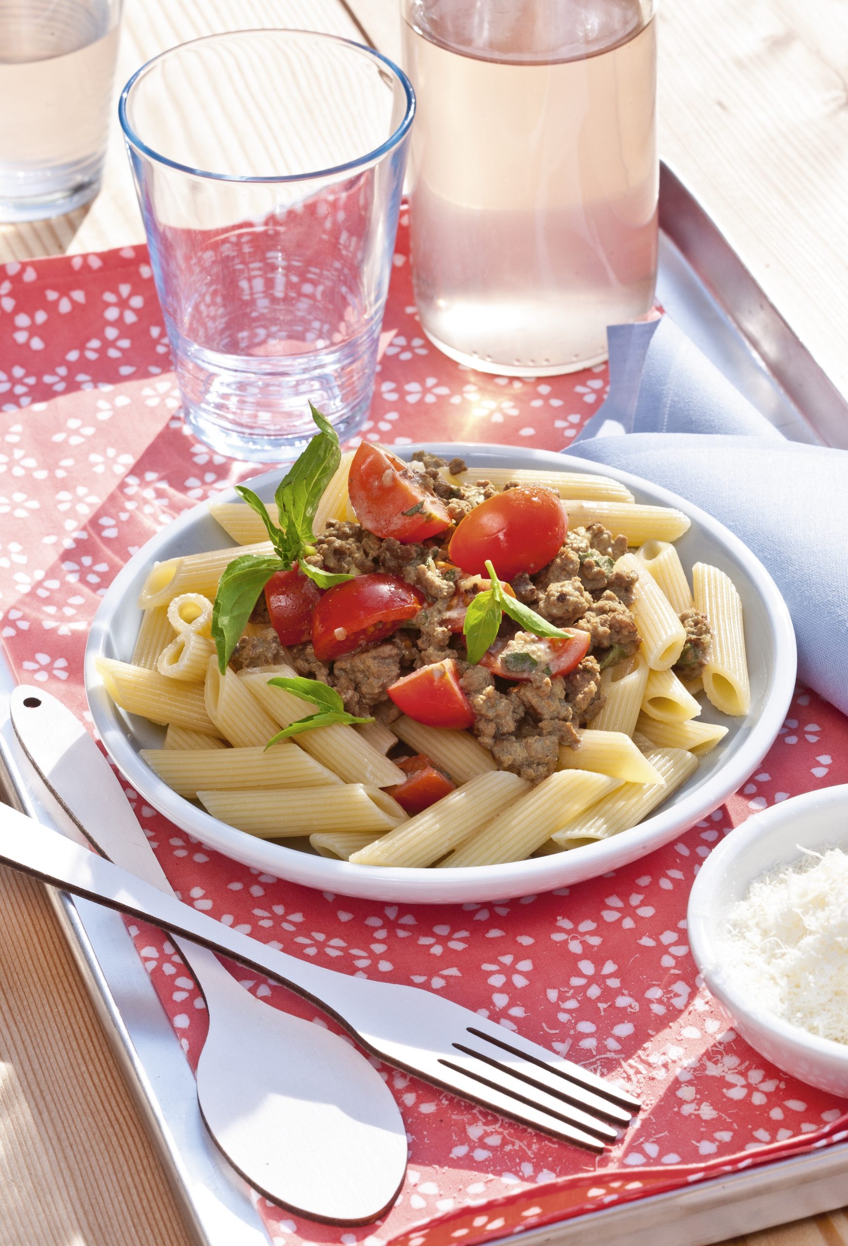 Penne mit Hackfleischsauce