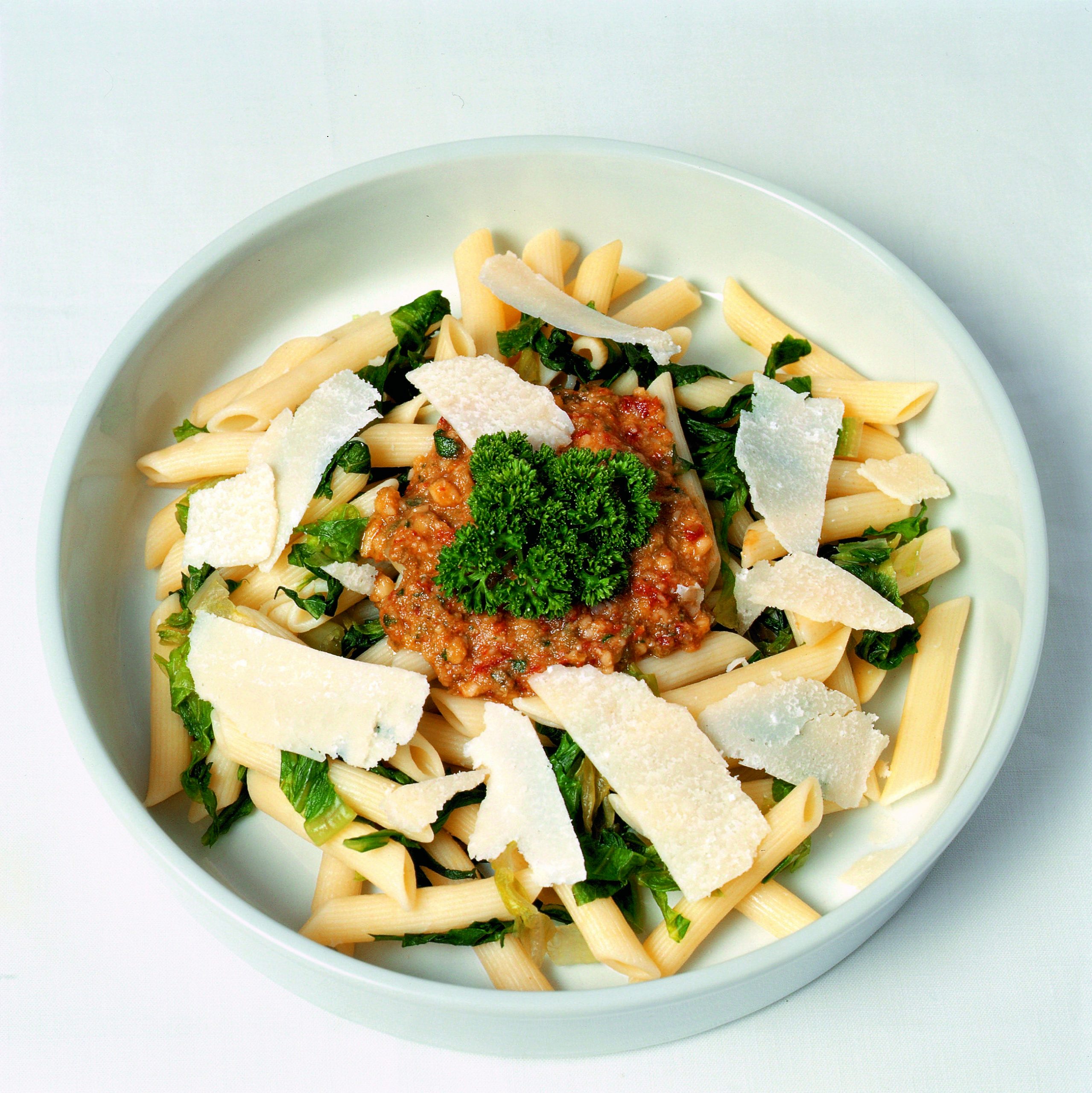 Penne mit Lattich