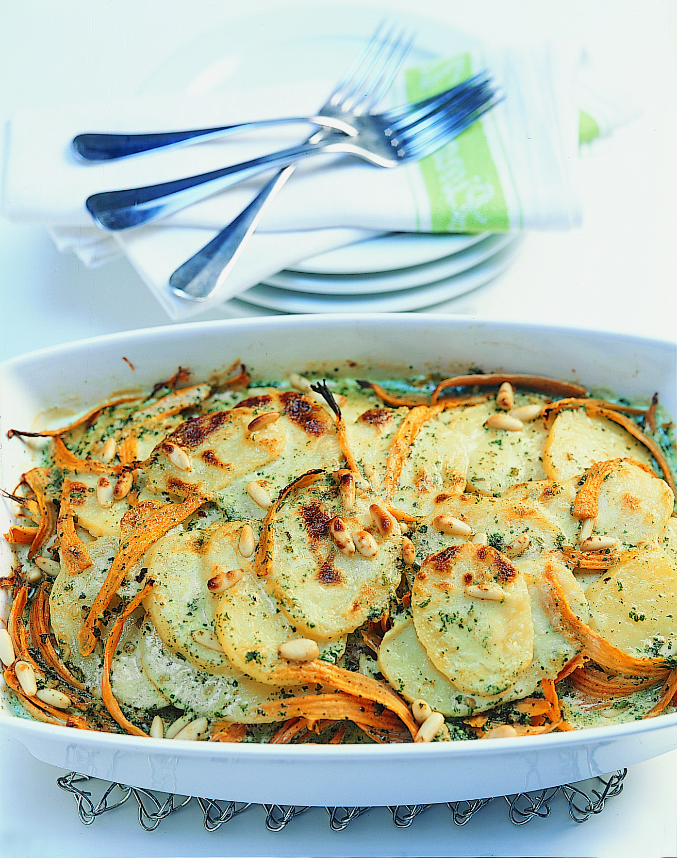 Gratin au pesto